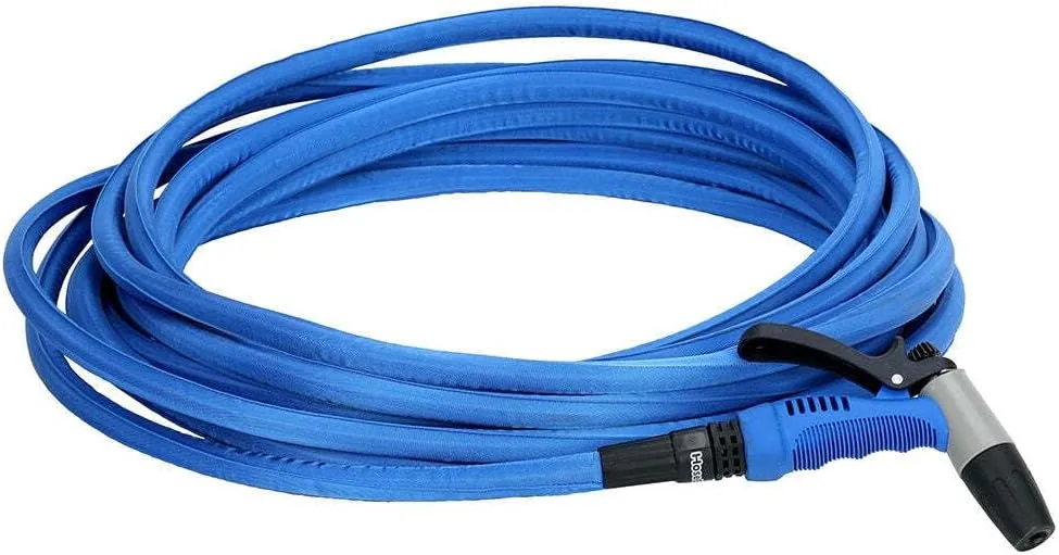 HoseCoil 25' Blue Flexible Hose Kit w/Rubber Tip Nozzle