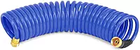 HOSECOIL 3/8 inch ID Self Coiling Garden RV Marine Outdoor Water Hose