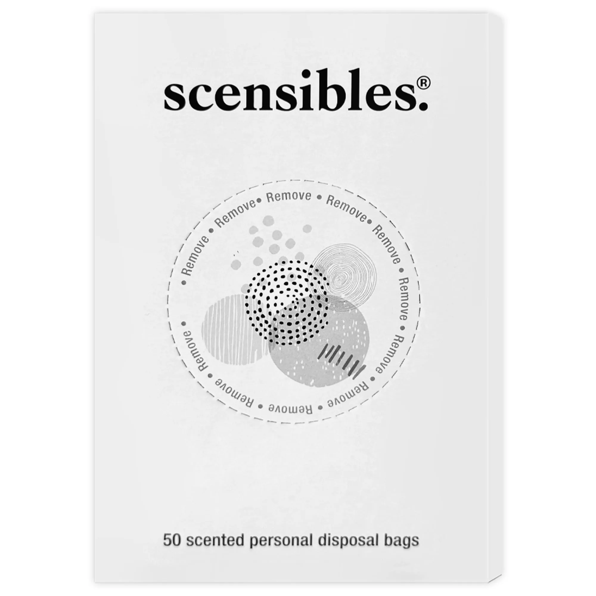 Hospeco Scensibles Disposal Bags for Menstrual Care – 50 Bags/Box, 5-5/8 x 7-1/2 in