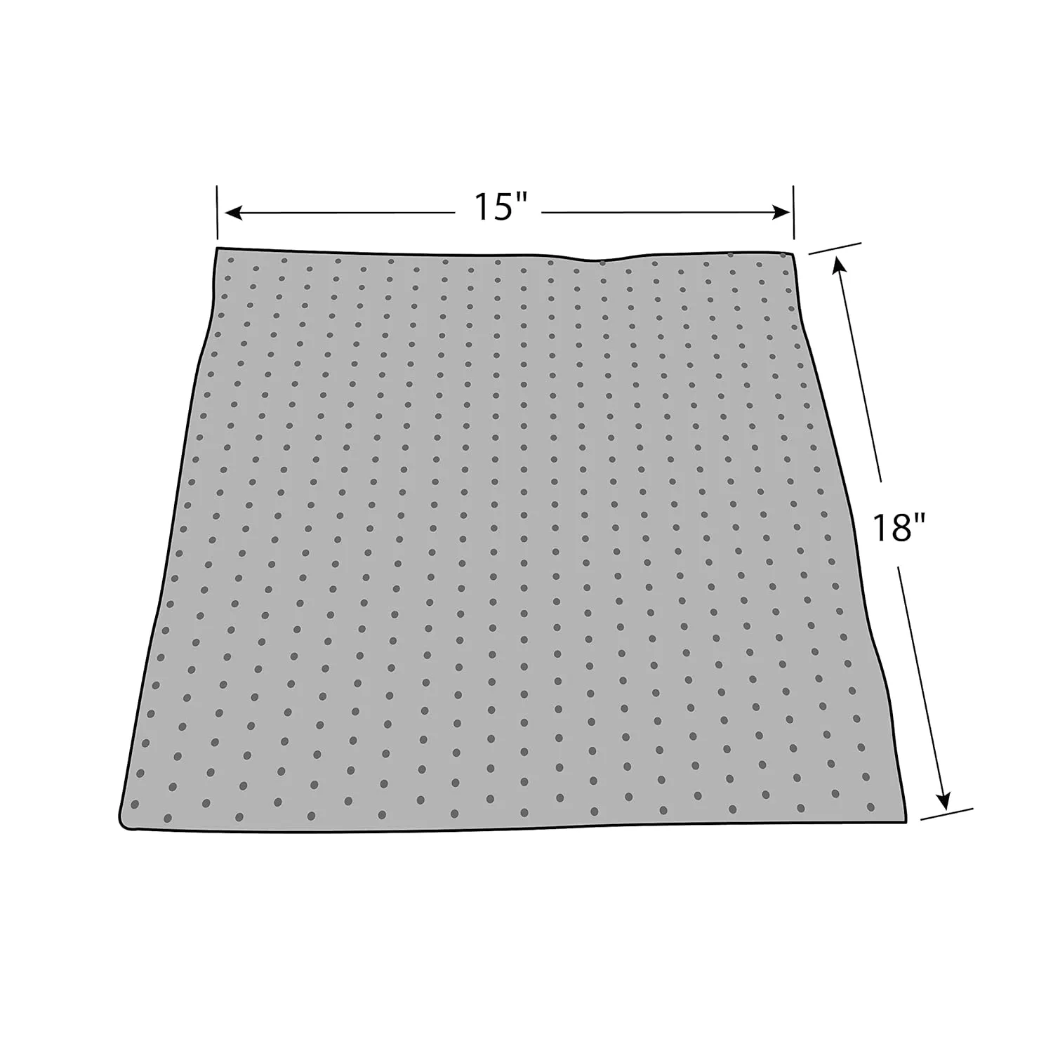 TaskBrand AS-HPB-P 15-Inch by 18-Inch Universal Grey AllSorb Melt Blown High Performance Sorbent Pad (100 Pads per Case)