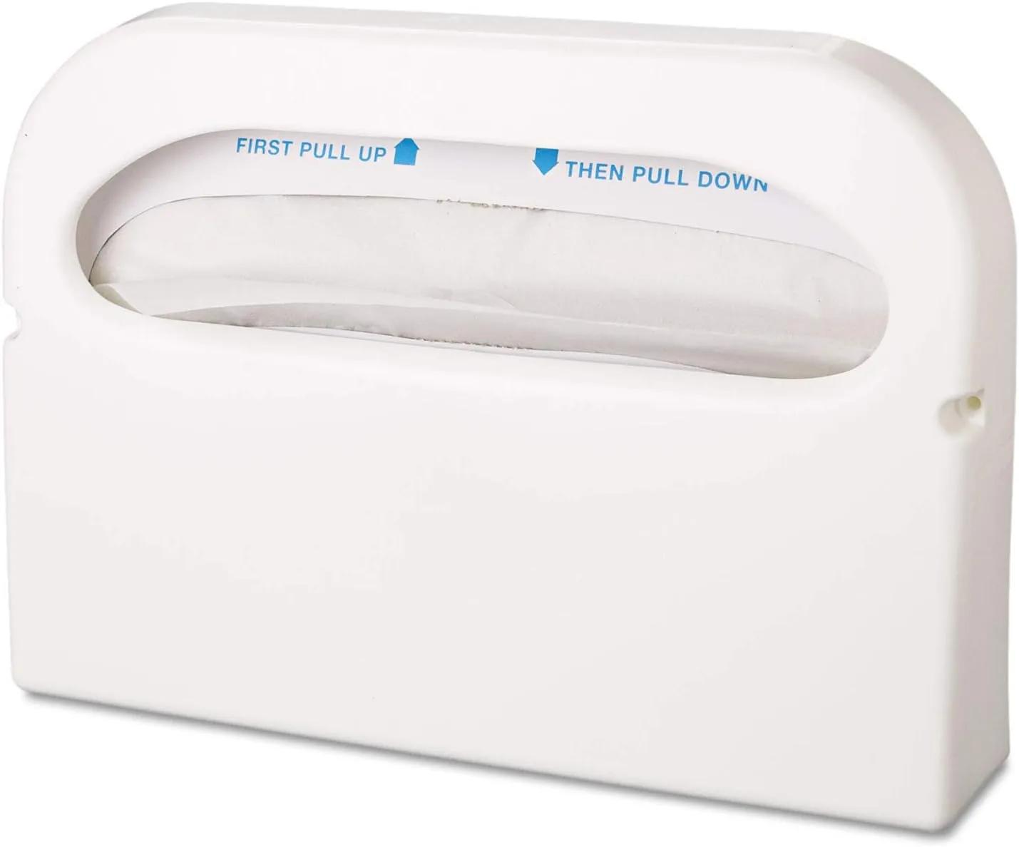 HOSPECO Health Gards Toilet Seat Cover Dispenser, Half-Fold, 16 X 3.25 X 11.5, White, 2/box 1 Count (Pack of 1)