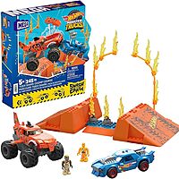 MEGA Hot Wheels Monster Trucks Smash & Crash Tiger Shark Chomp Course