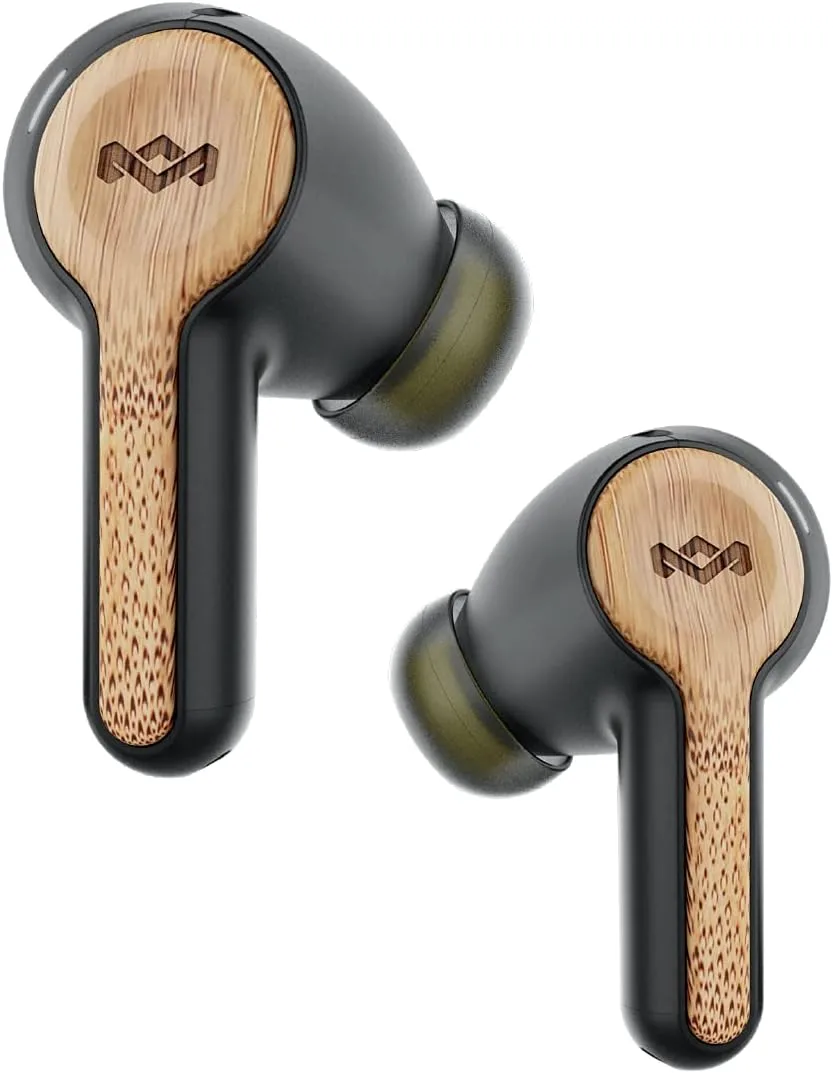 House of Marley Rebel True Wireless Earbuds with Microphone, Bluetooth 5.0, 8-Hour Battery