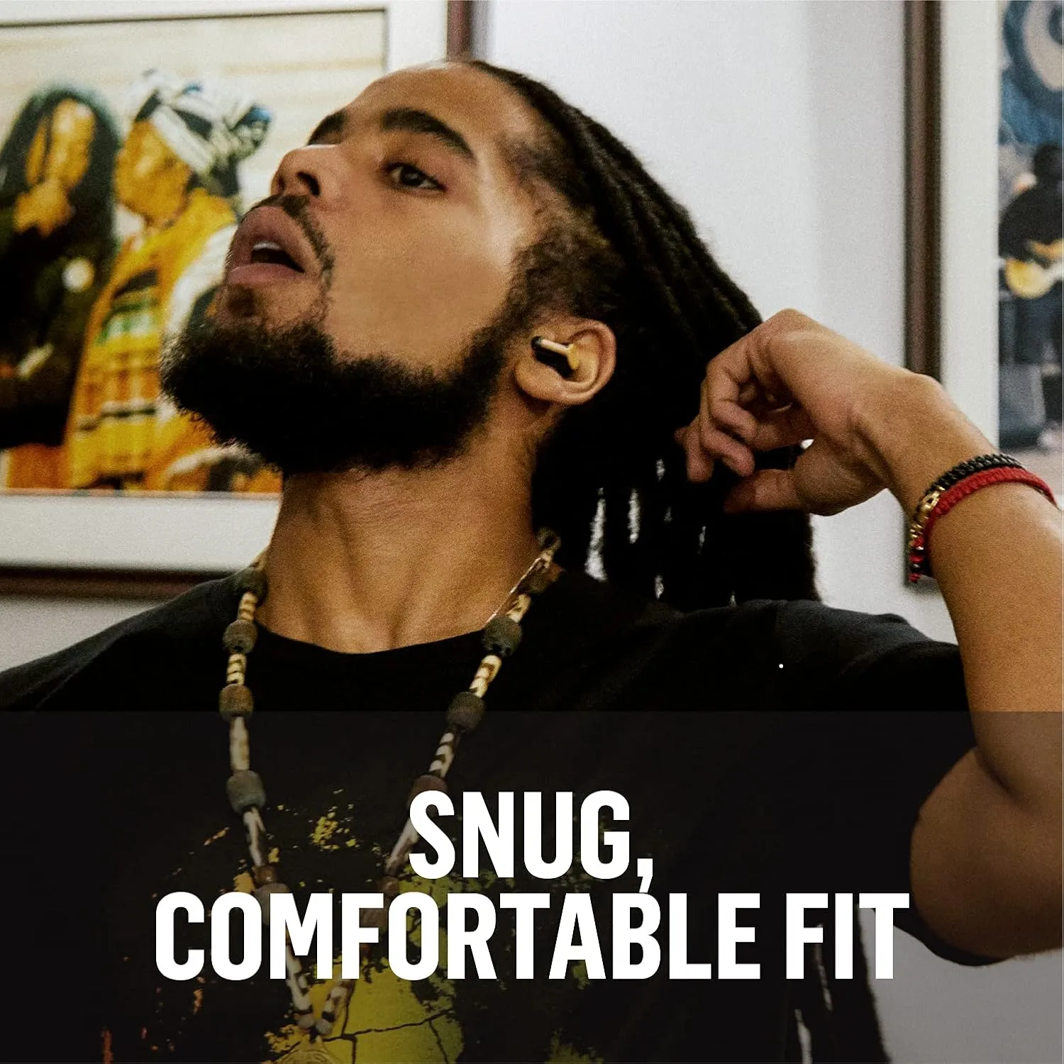 House of Marley Rebel True Wireless Earbuds with Microphone, Bluetooth 5.0, 8-Hour Battery