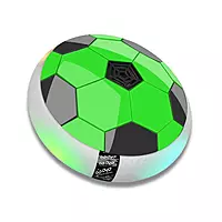 Gooyo Hover Football with LED Lights | Indoor Floating Air Soccer Ball for Kids - Green
