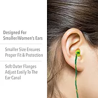 Howard Leight by Honeywell Fusion Corded Reusable Small Earplugs, 100-Pairs (FUS30S-HP) Small, 100 Pairs