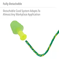 Howard Leight by Honeywell Fusion Corded Reusable Small Earplugs, 100-Pairs (FUS30S-HP) Small, 100 Pairs