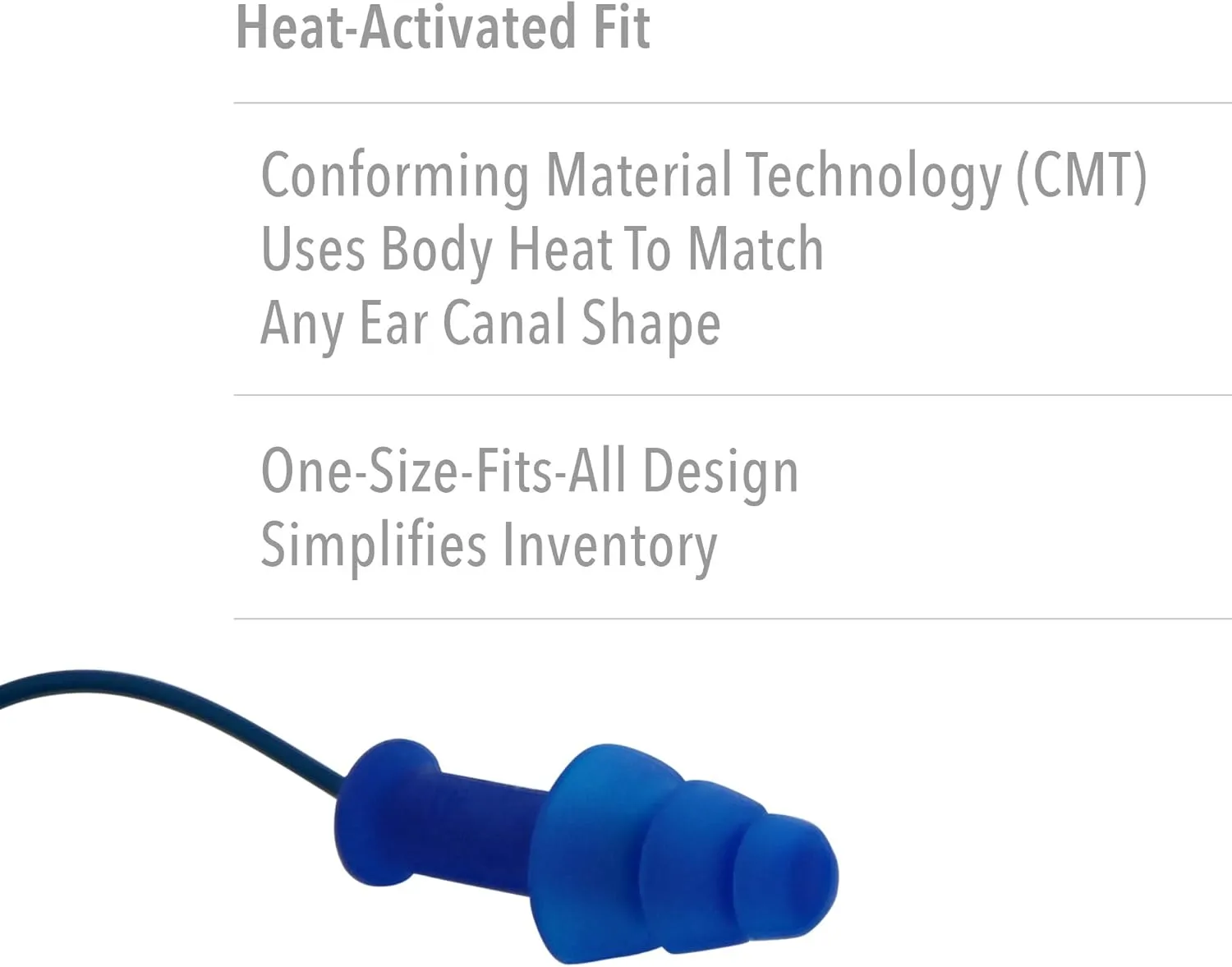 Howard Leight by Honeywell SmartFit Heat-Activated Reusable Earplugs
