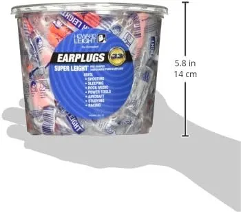 Howard Leight by Honeywell Super Leight Disposable Foam Shooting Earplugs