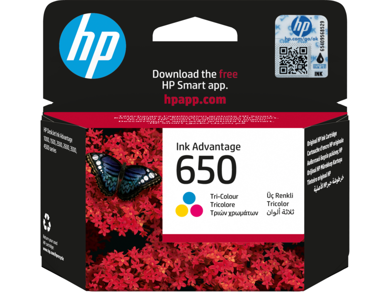 HP-650 INK CARTRIDGE COLOR