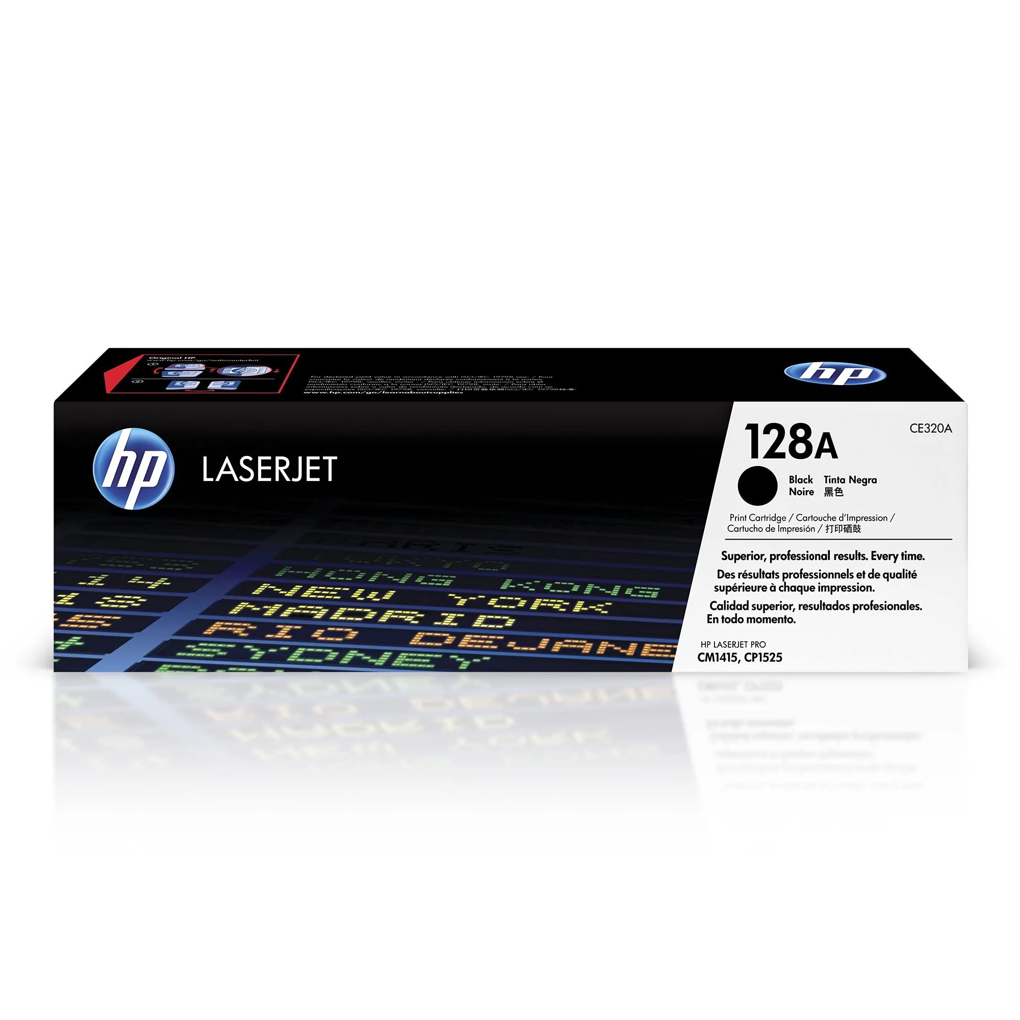 HP 128A Black Toner Cartridge | Works Laserjet Pro CM1415 Color, CP1525 Color Series | CE320A