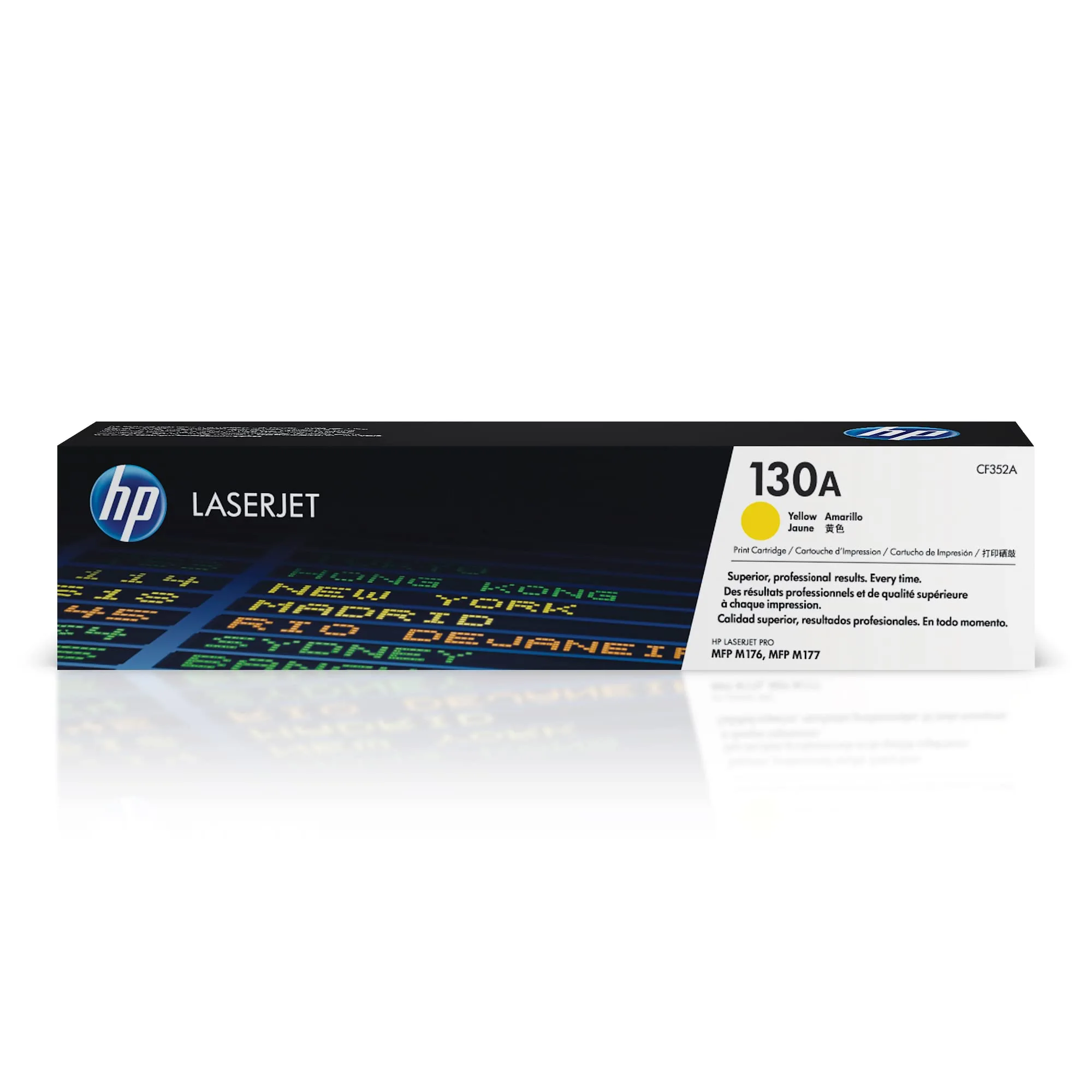 HP 130A Yellow Toner Cartridge | Works with HP Color LaserJet Pro MFP M176, M177 Series | CF352A OEM