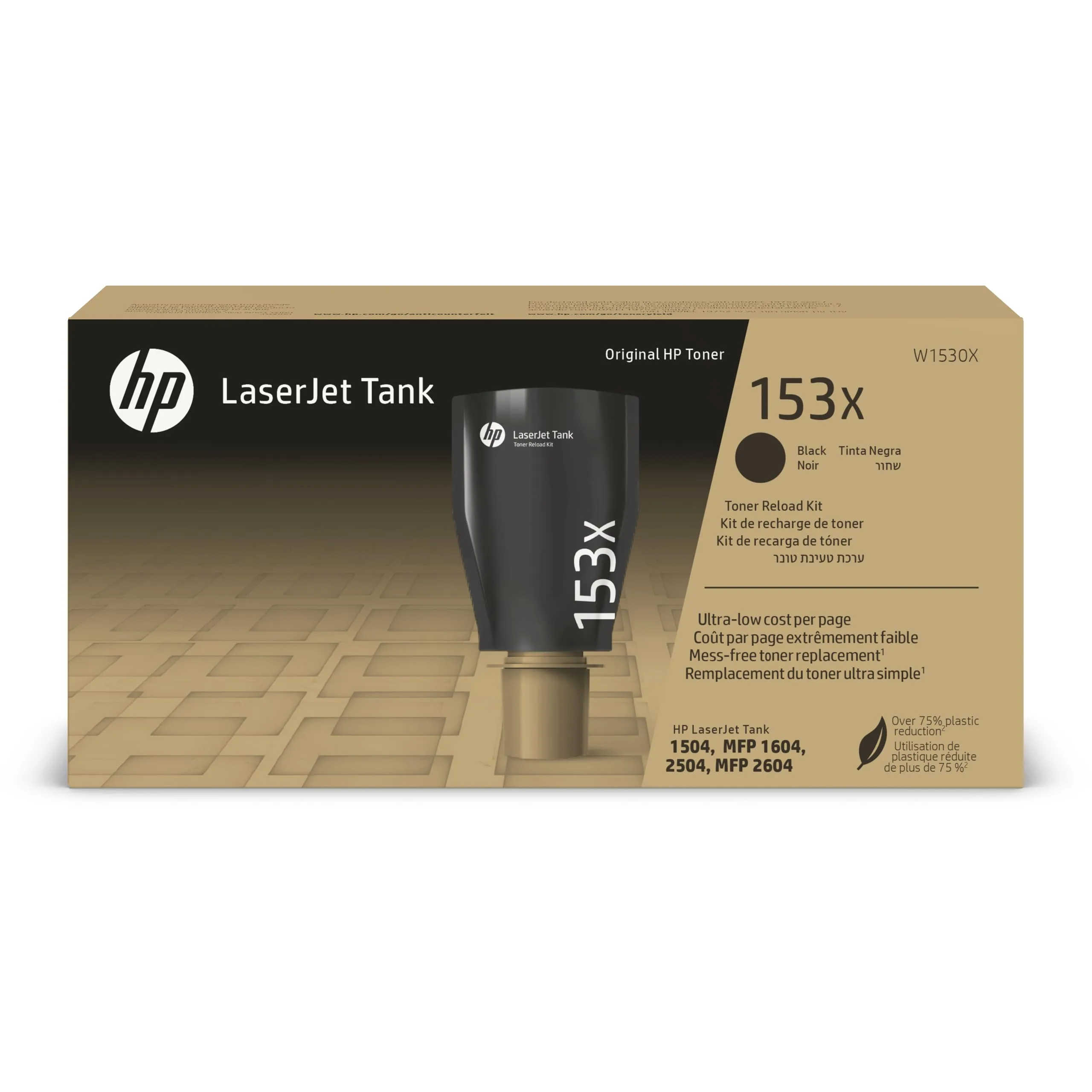 HP 153X Black High-Yield Toner Reload Kit W1530X