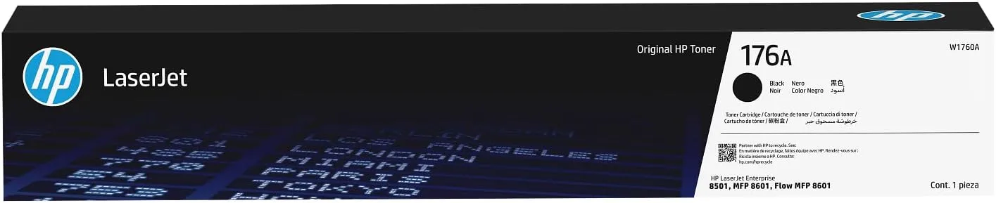HP 176A Black Original LaserJet Toner Cartridge