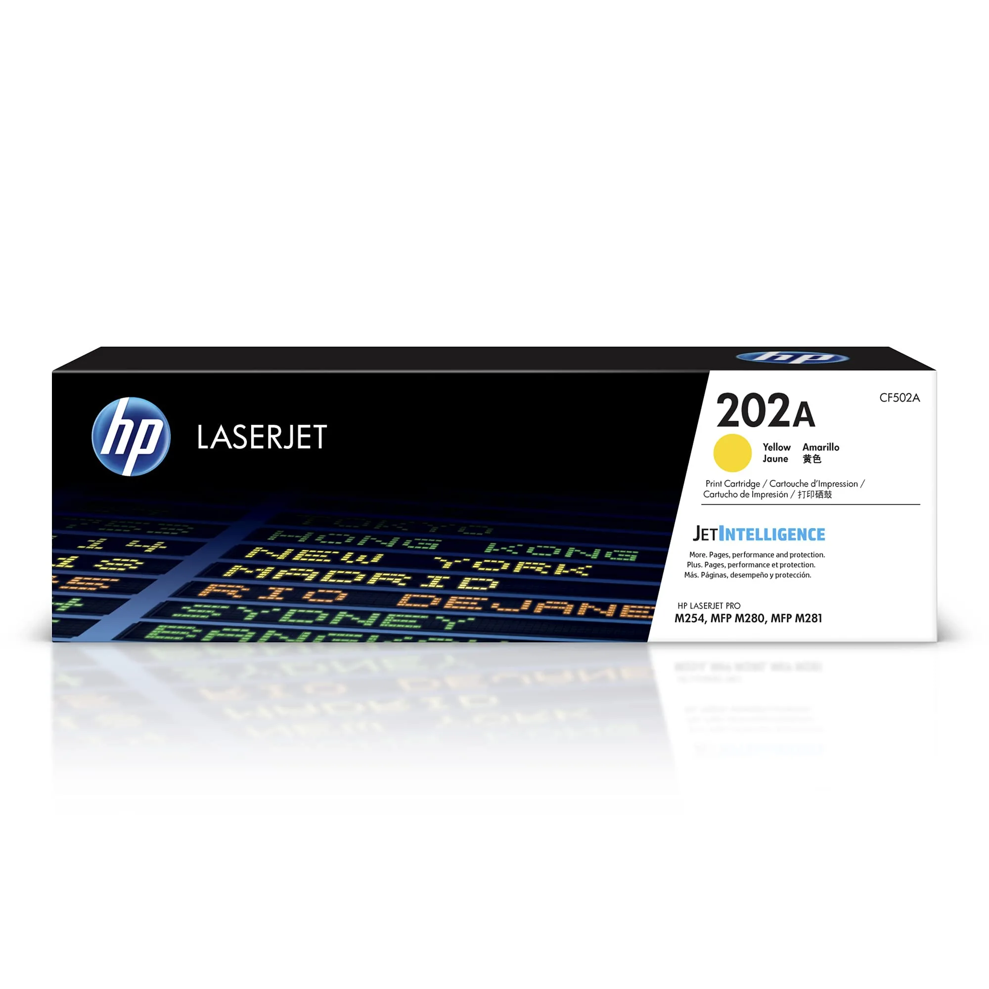 HP 202A (CF502A) Yellow Original LaserJet Toner Cartridge