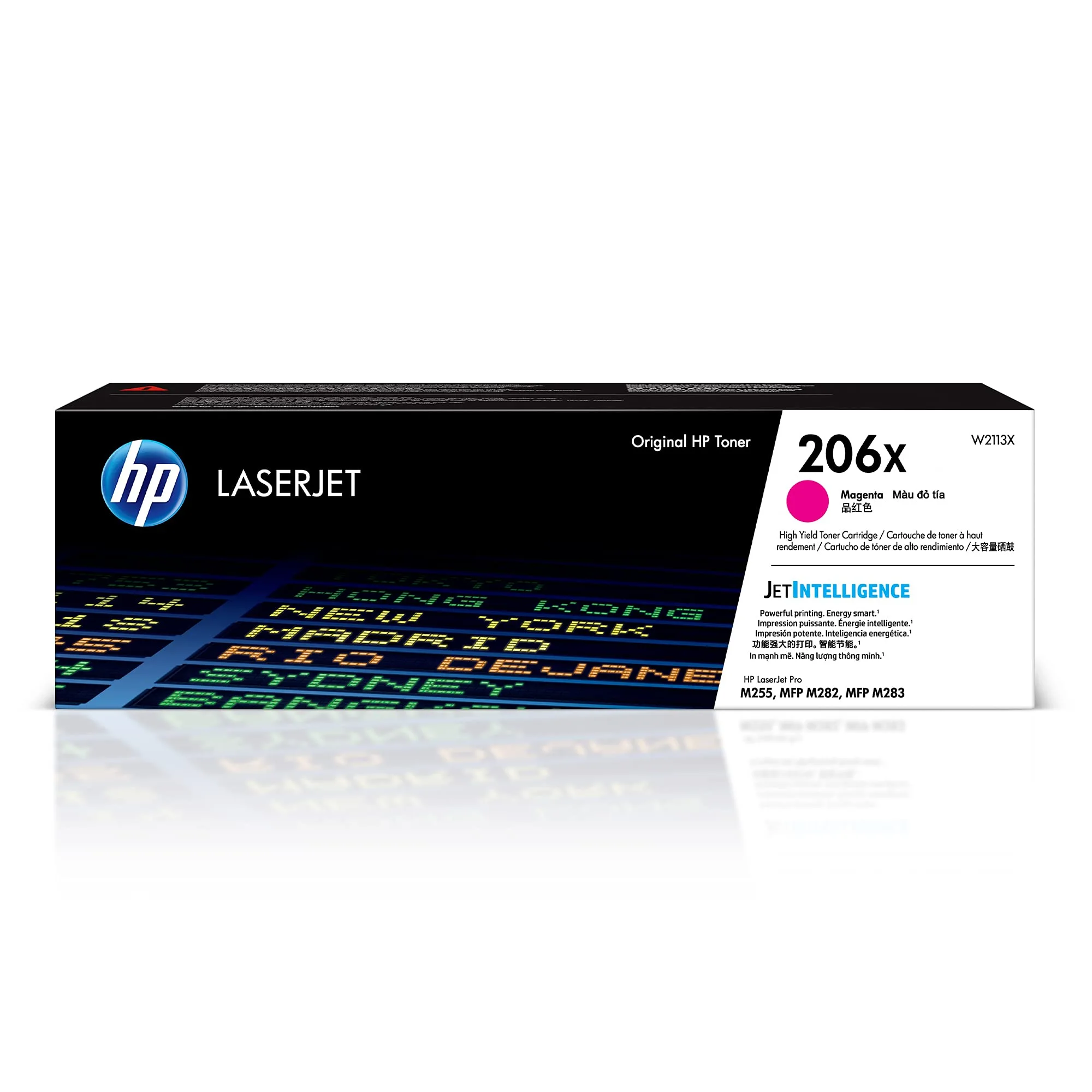 HP 206X Magenta High-Yield Toner Cartridge (W2113X) - 2,450 Pages