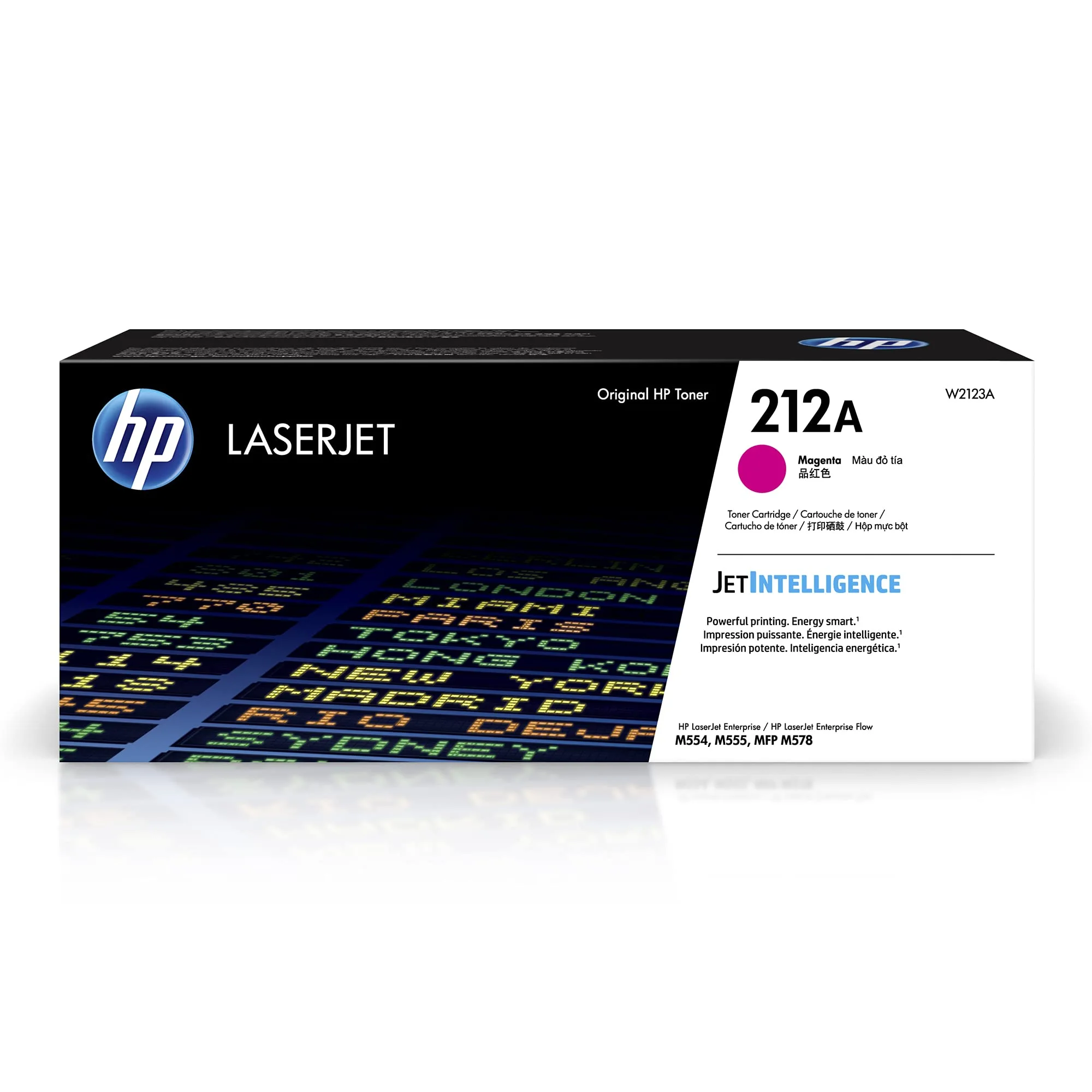 HP 212A Magenta Toner Cartridge for HP Printers | Works with Color LaserJet Enterprise M554, M555 Series; Color LaserJet Enterprise MFP M578 Series | W2123A