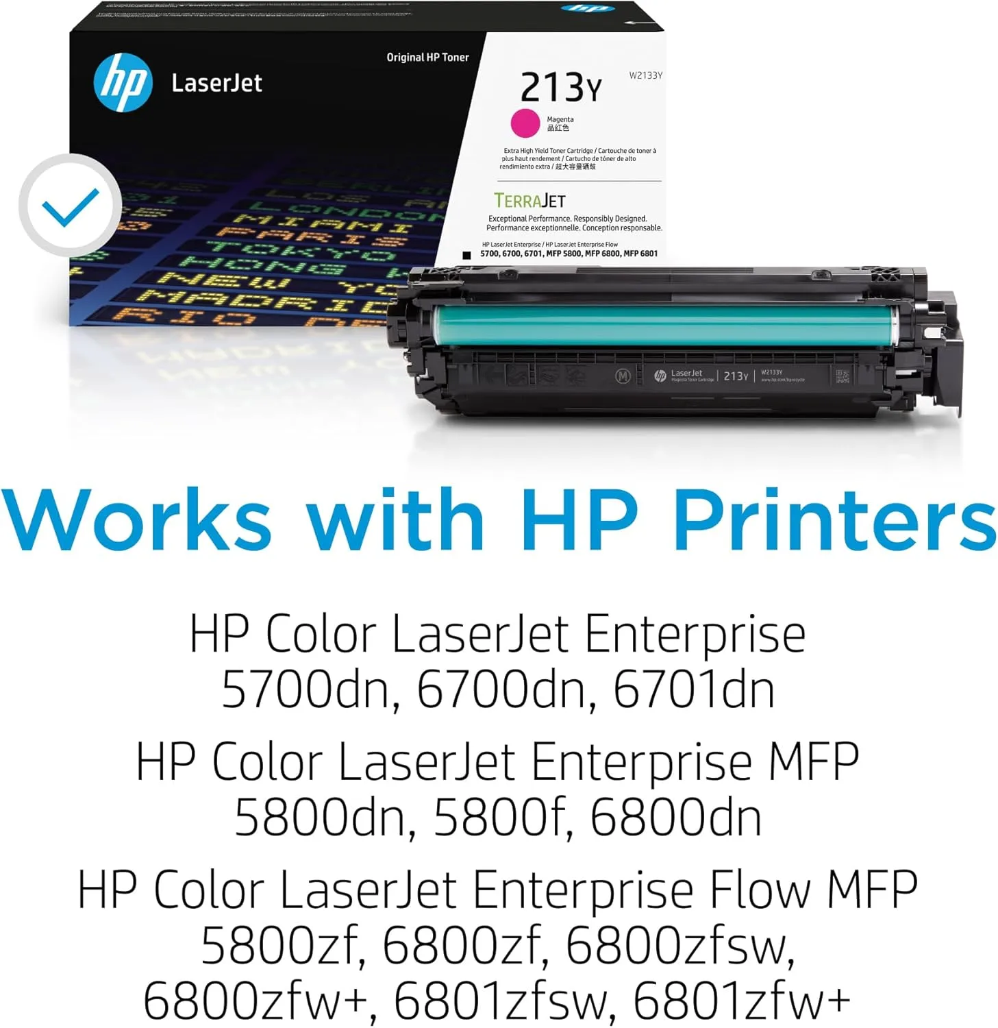 HP 213Y Extra High-Yield Magenta LaserJet Toner Cartridge W2133Y