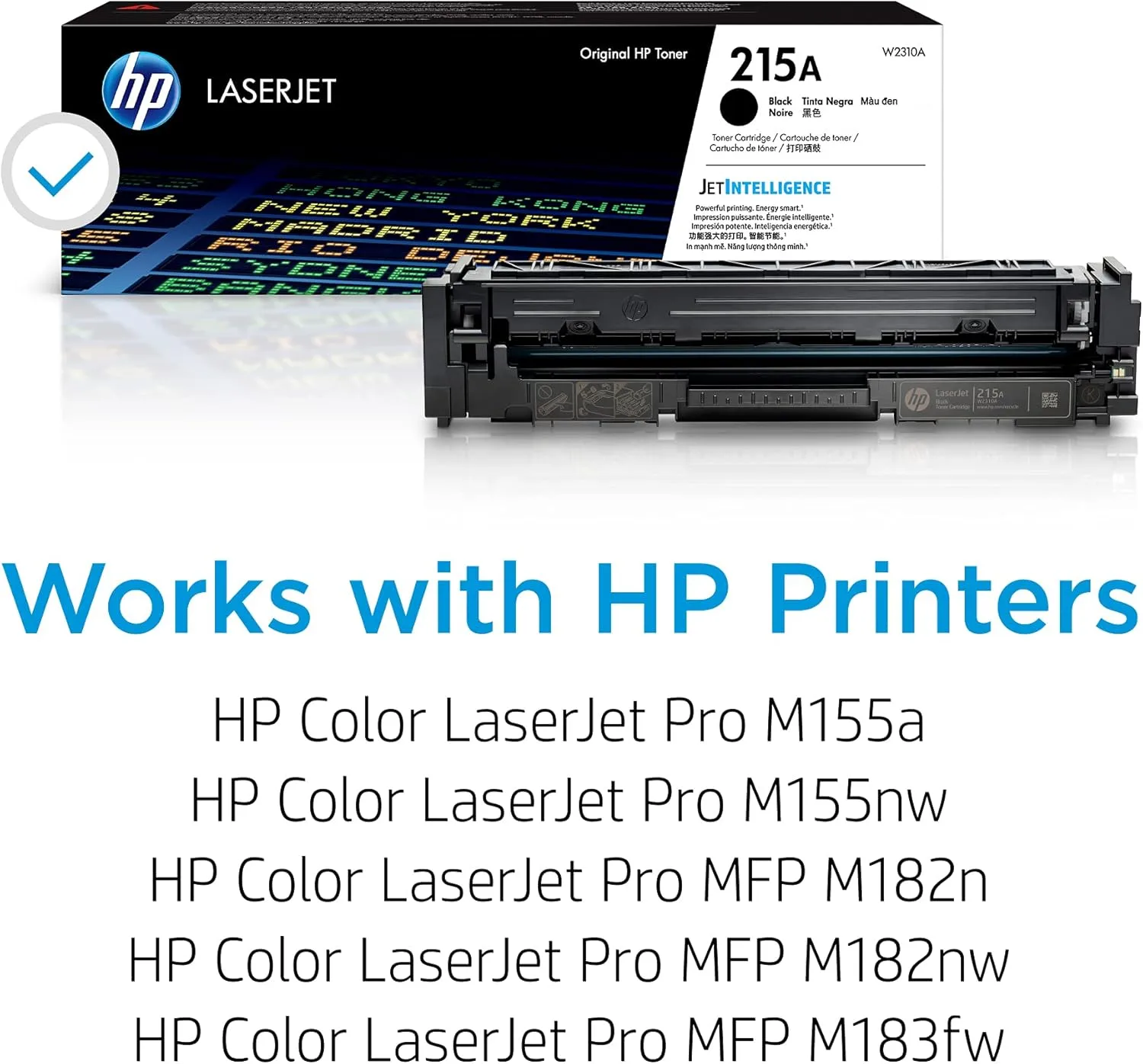 HP 215A Black Toner Cartridge W2310A - 1,050 Page Yield