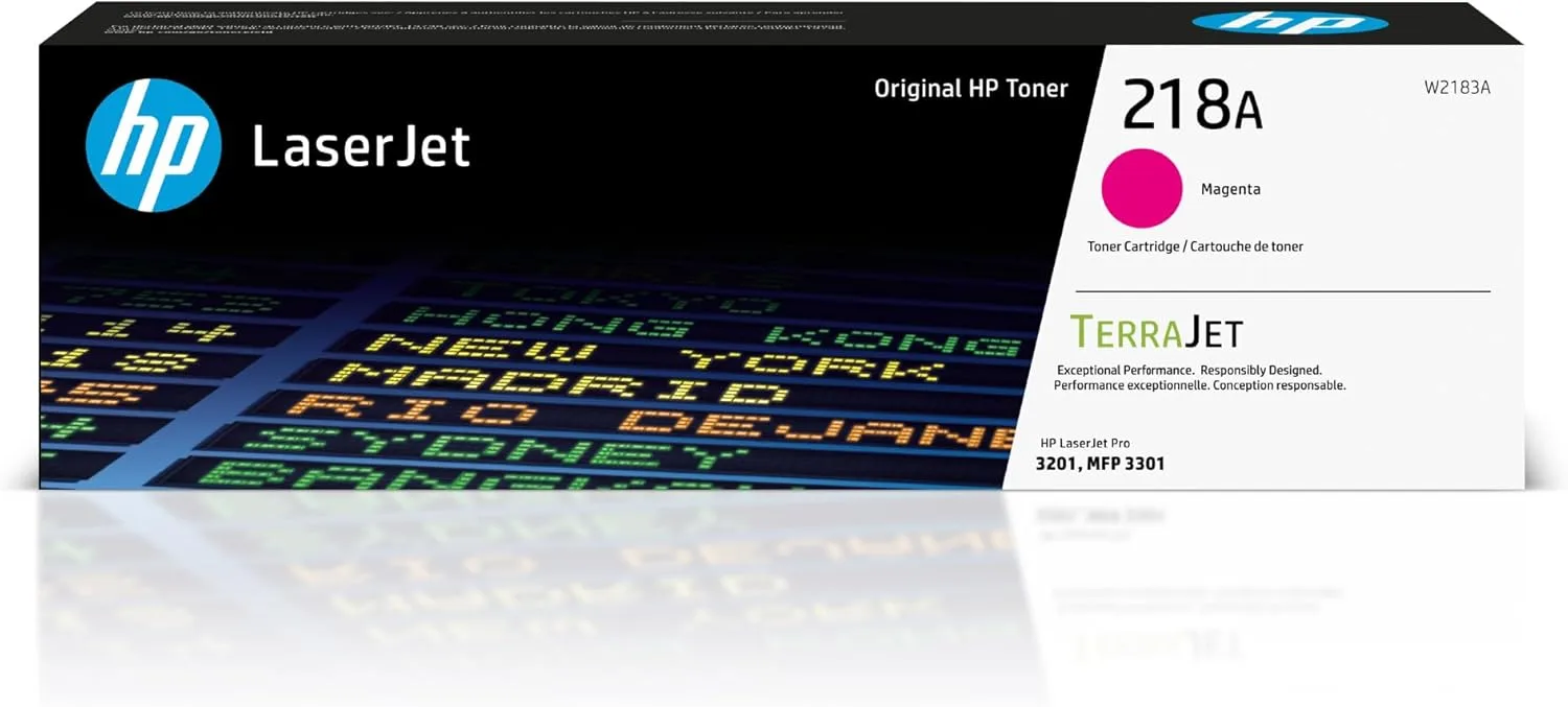 HP 218A Magenta Toner Cartridge | Works with Color Laserjet Pro 3201, MFP 3301 Series | W2183A