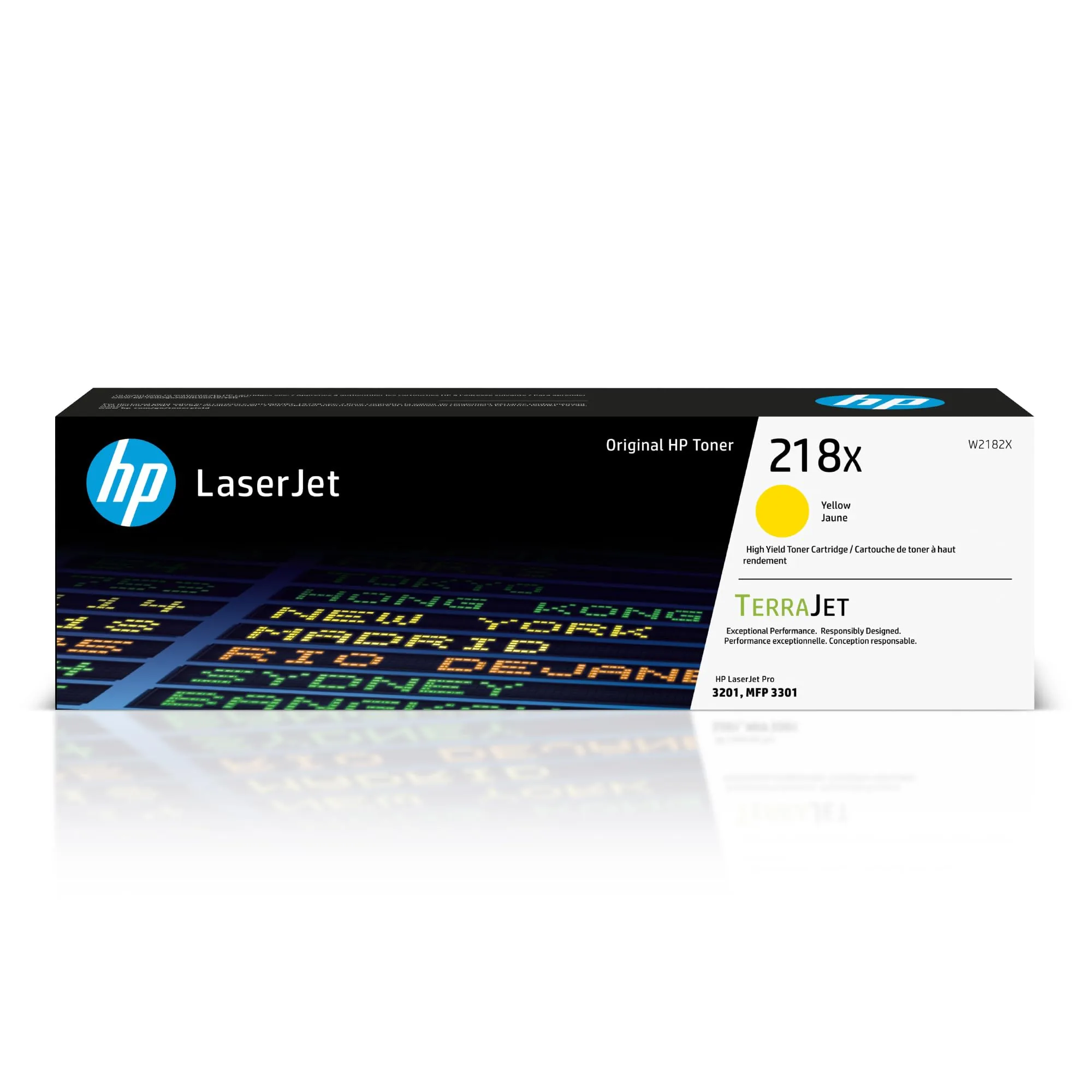 HP 218X Yellow High-Yield Toner Cartridge | Works with Color Laserjet Pro 3201, MFP 3301 Series | W2182X