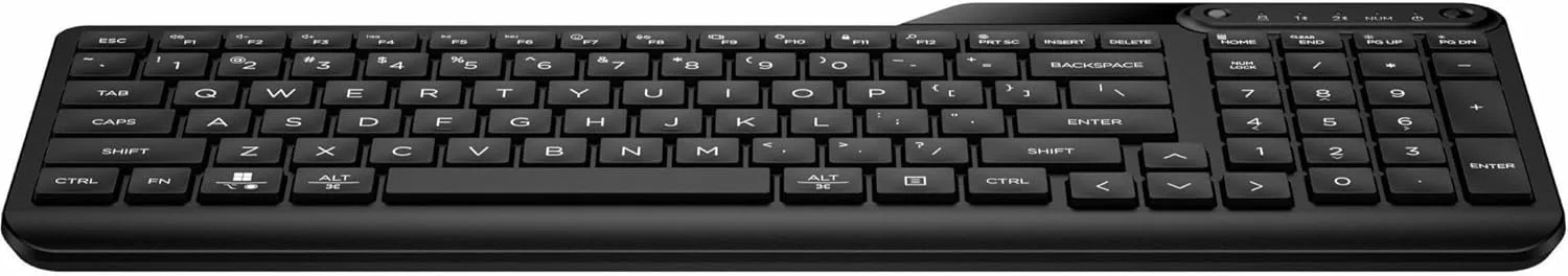 HP 475 Dual-Mode Wireless Keyboard - Bluetooth & USB Type-A
