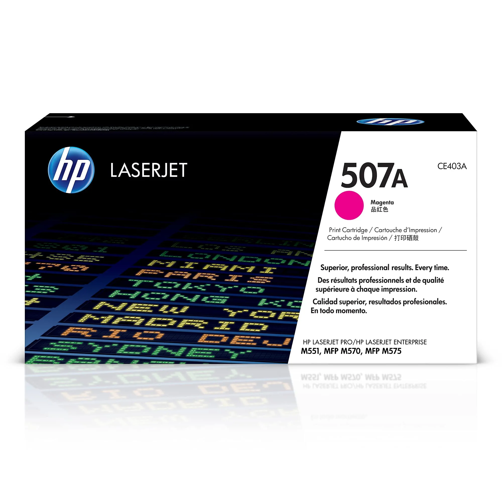 HP 507A Magenta Toner Cartridge CE403A - Works with LaserJet Enterprise M551/M575/M570
