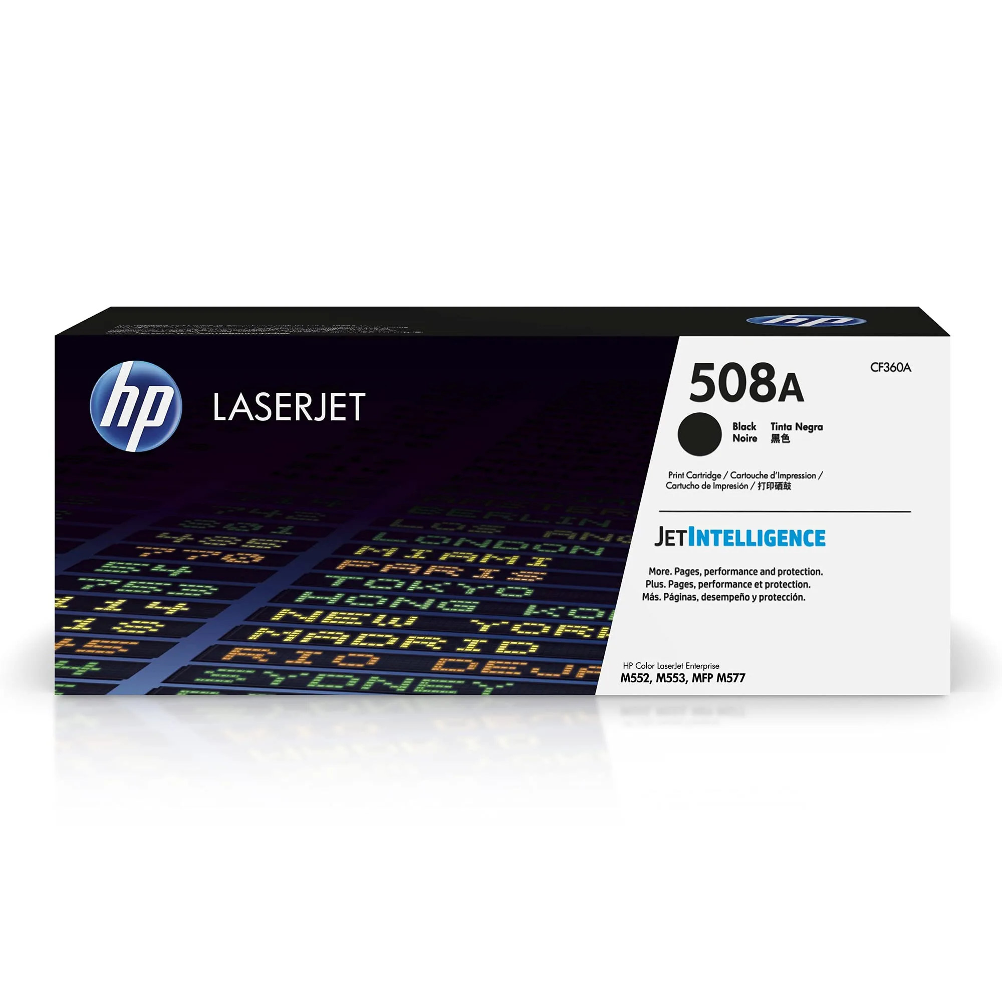 HP 508A Black Toner Cartridge (CF360A) - 6000 Page Yield