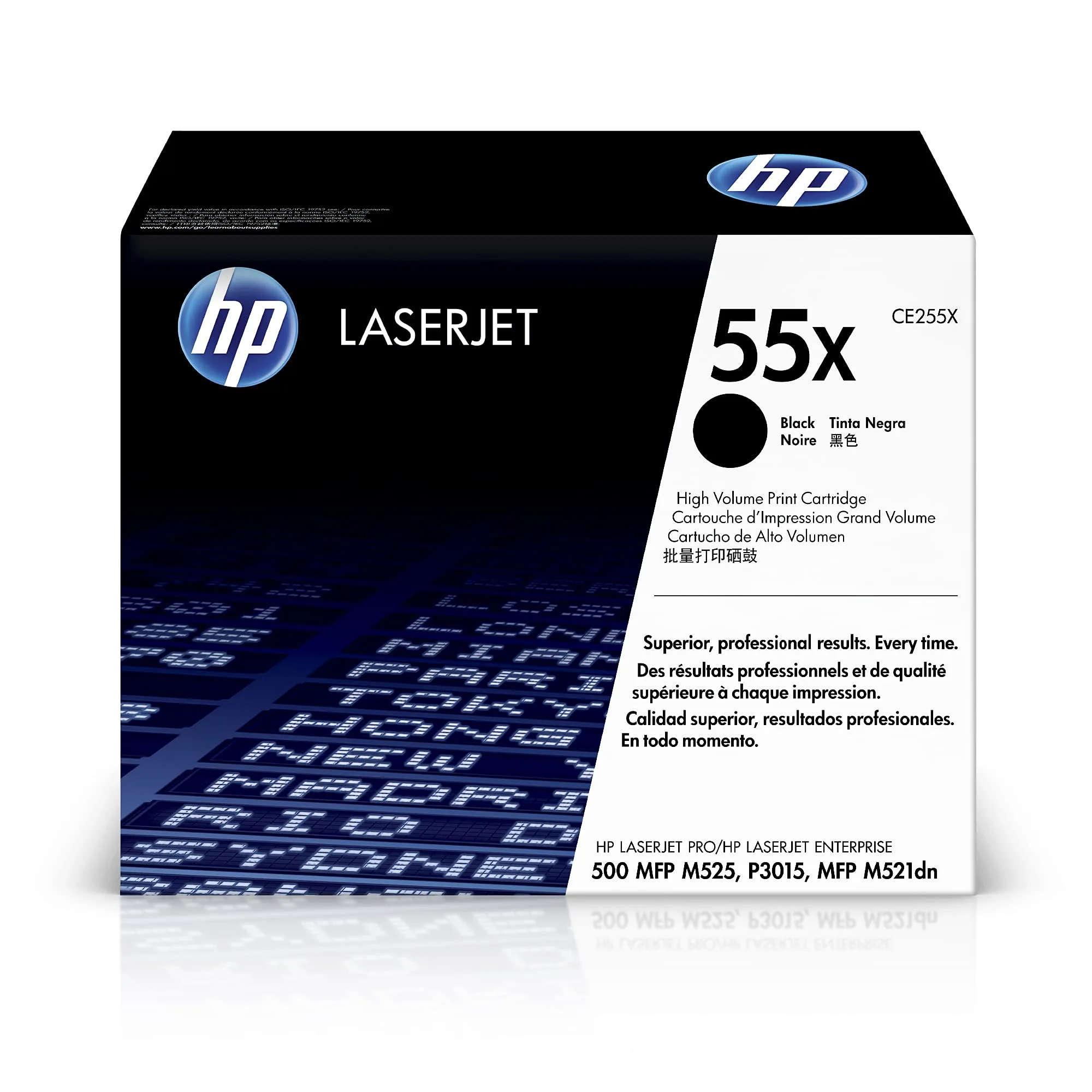 HP 55X Black High-Yield Toner Cartridge Printers | Works with LaserJet Series | CE255X