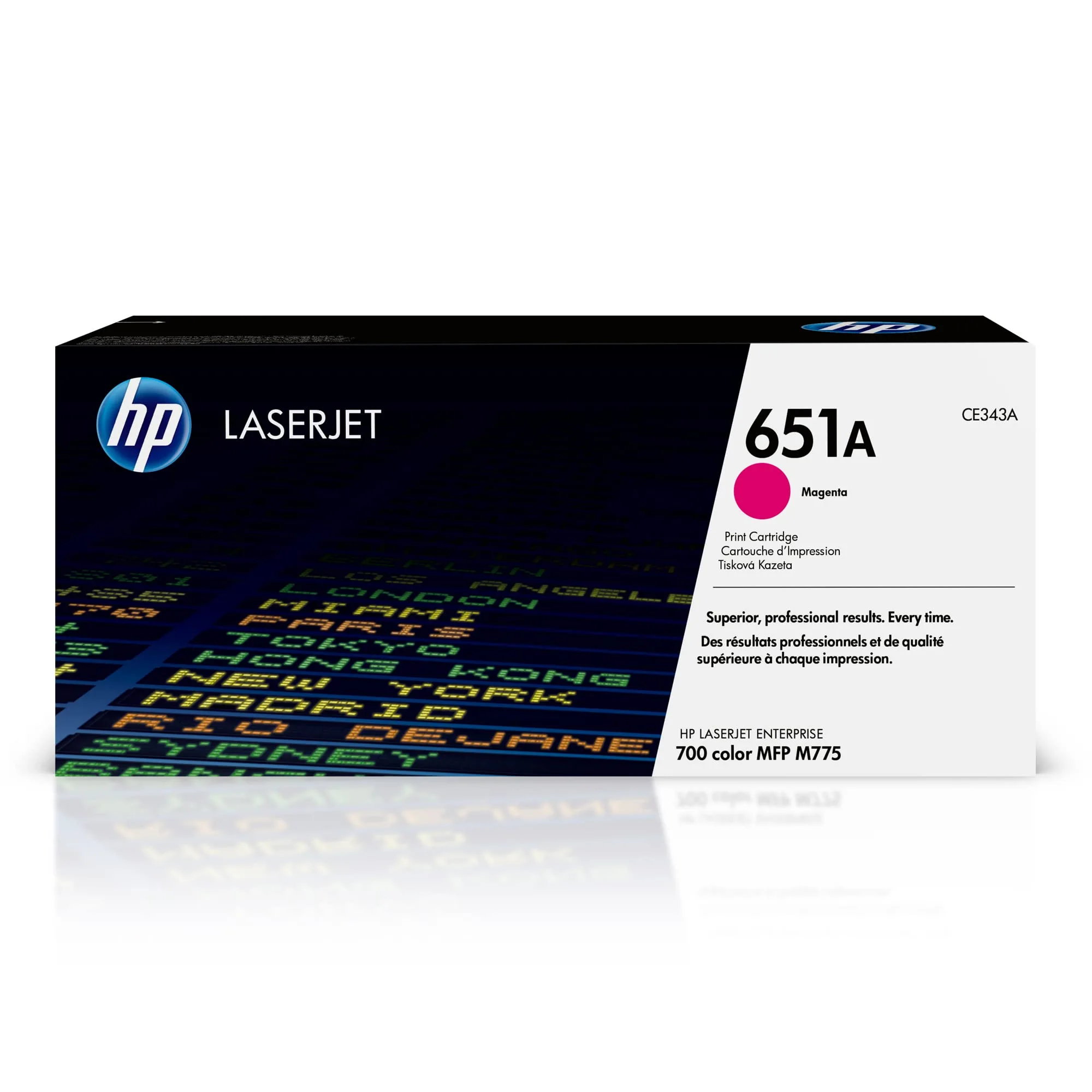HP 651A Magenta Toner Cartridge | Works Laserjet Enterprise 700 Color MFP M775 Series | CE343A