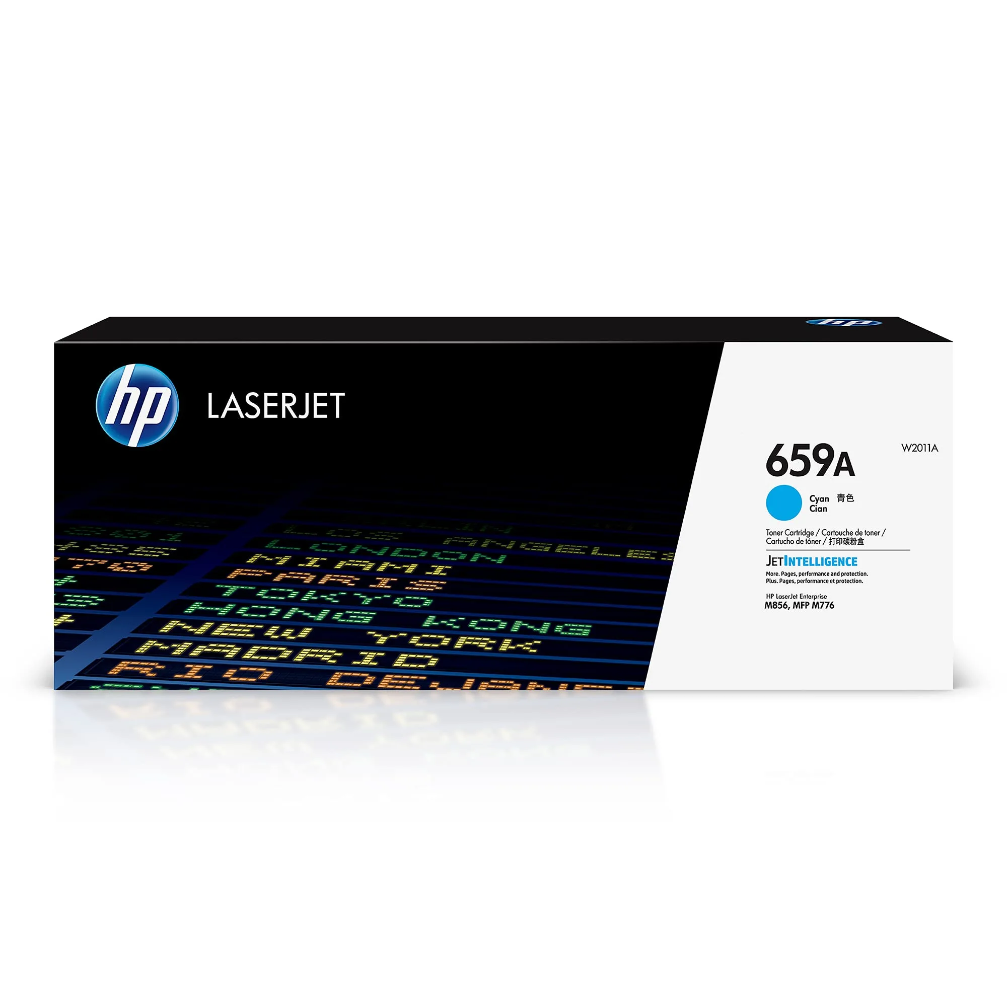 HP 659A Cyan Toner Cartridge | Works with HP Color LaserJet Enterprise M856, HP Color LaserJet Enterprise MFP M776 Series | W2011A