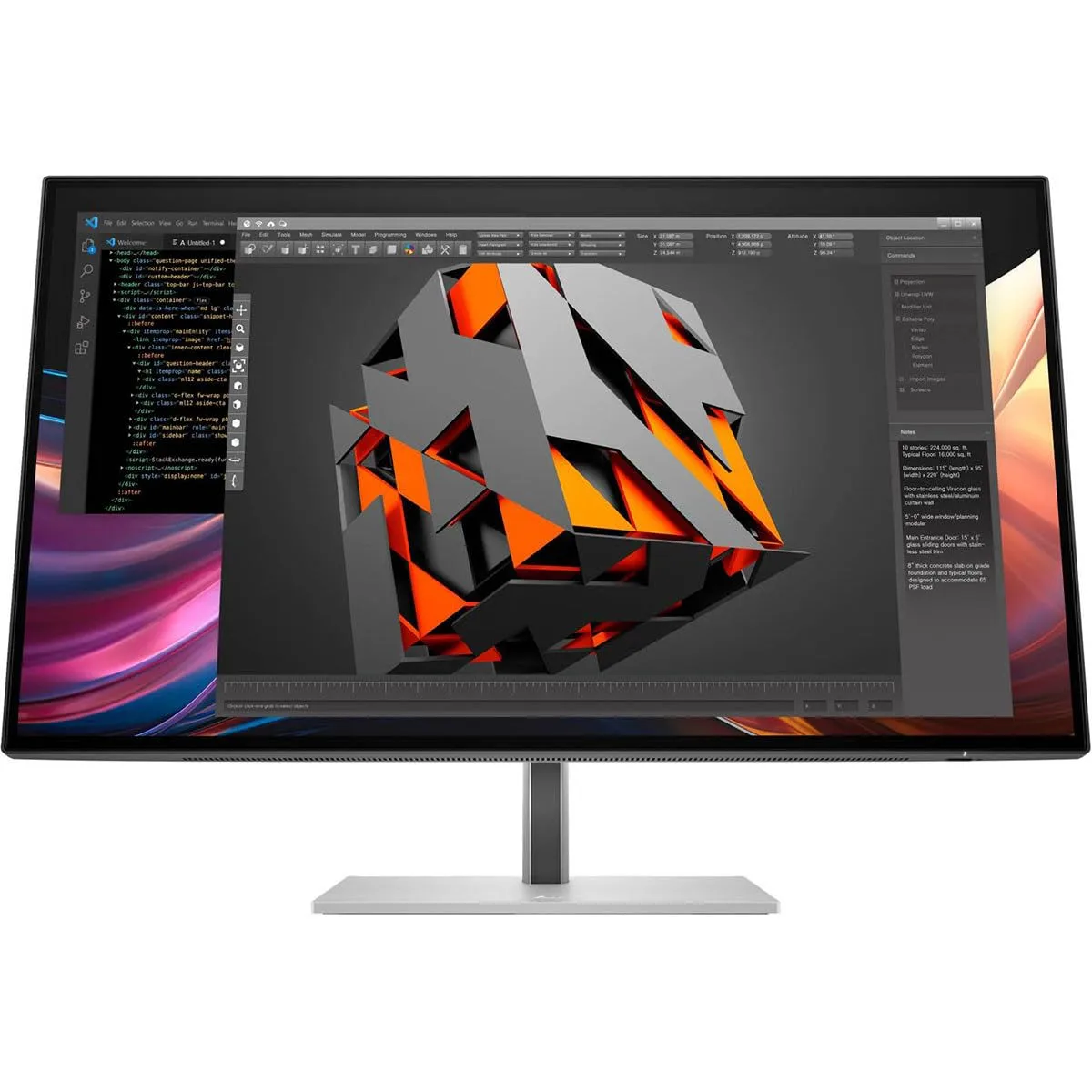 HP 727pq 27in WQHD LED Monitor - Natural Silver