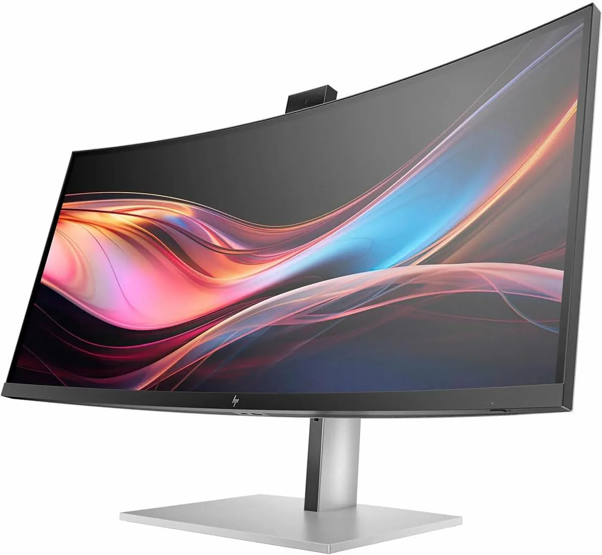 HP 734pm 34in UW-QHD Curved Monitor with 5MP HDR AI Webcam, Thunderbolt 4, IPS Black