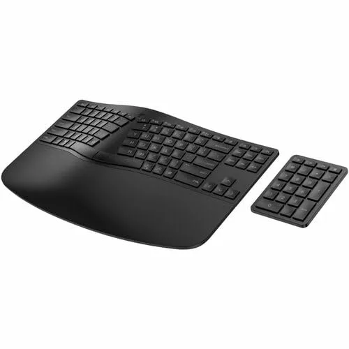 HP 965 Ergonomic Wireless Keyboard - Bluetooth, USB Type-A, 33 ft - English (US)