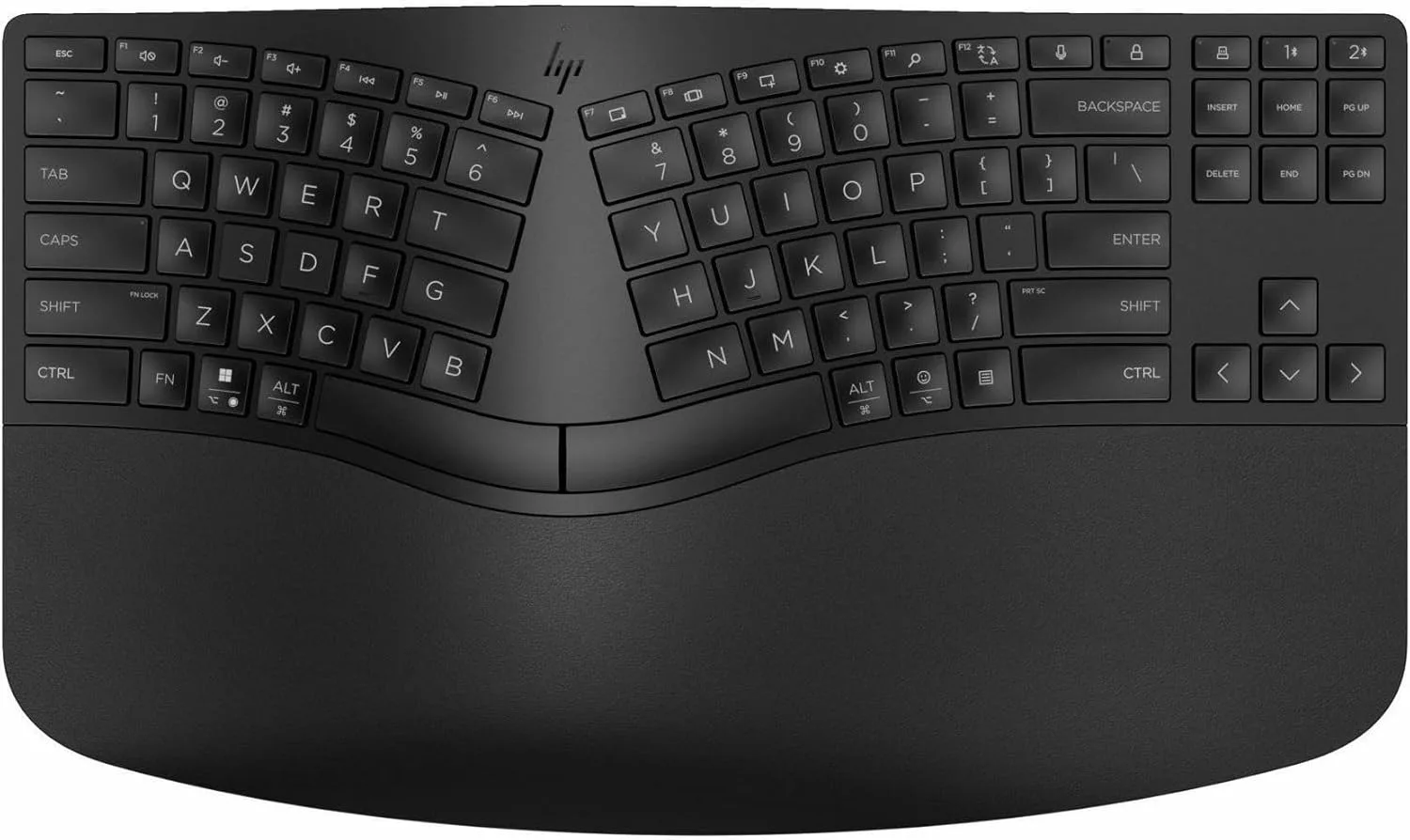 HP 965 Ergonomic Wireless Keyboard - Bluetooth, USB Type-A, 33 ft - English (US)