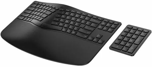 HP 965 Ergonomic Wireless Keyboard - Bluetooth, USB Type-A, 33 ft - English (US)