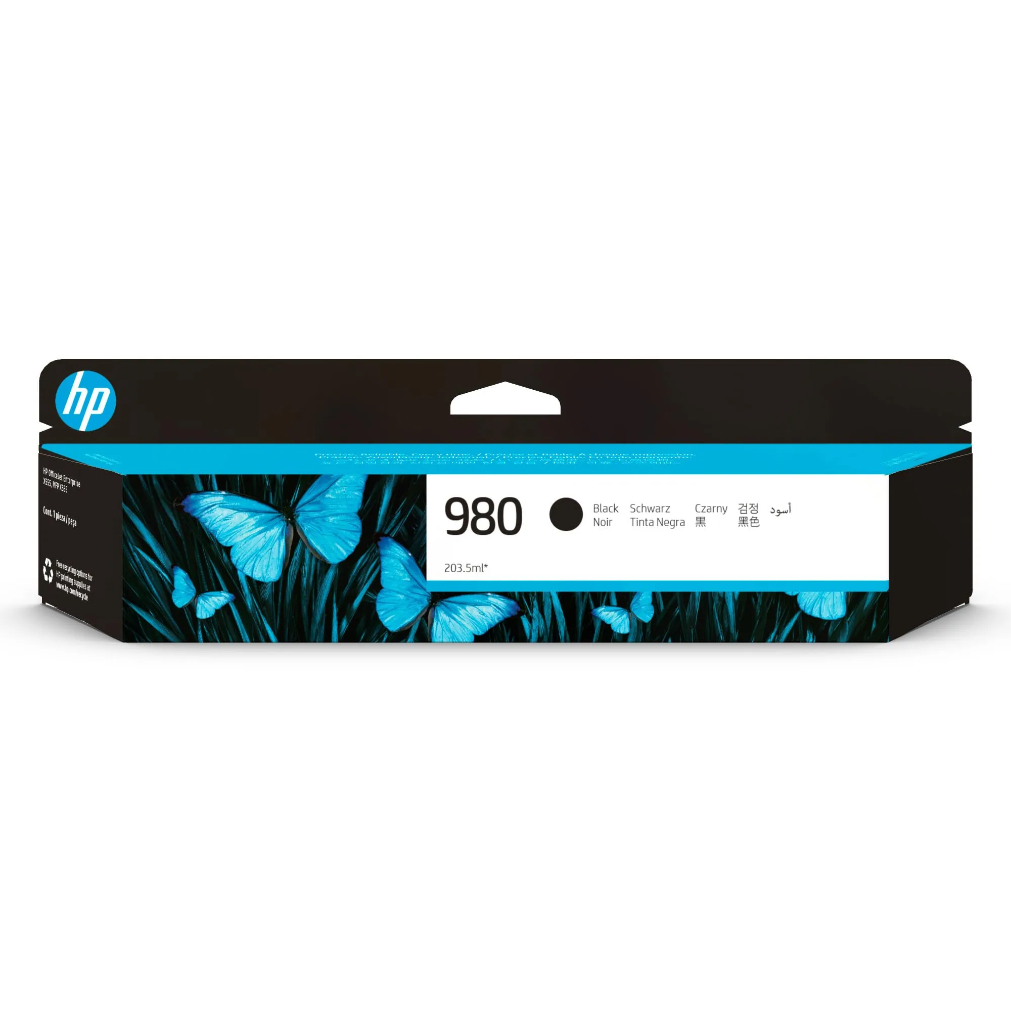 HP 980 Black Original Ink Cartridge (D8J10A) - 10,000 Page Yield