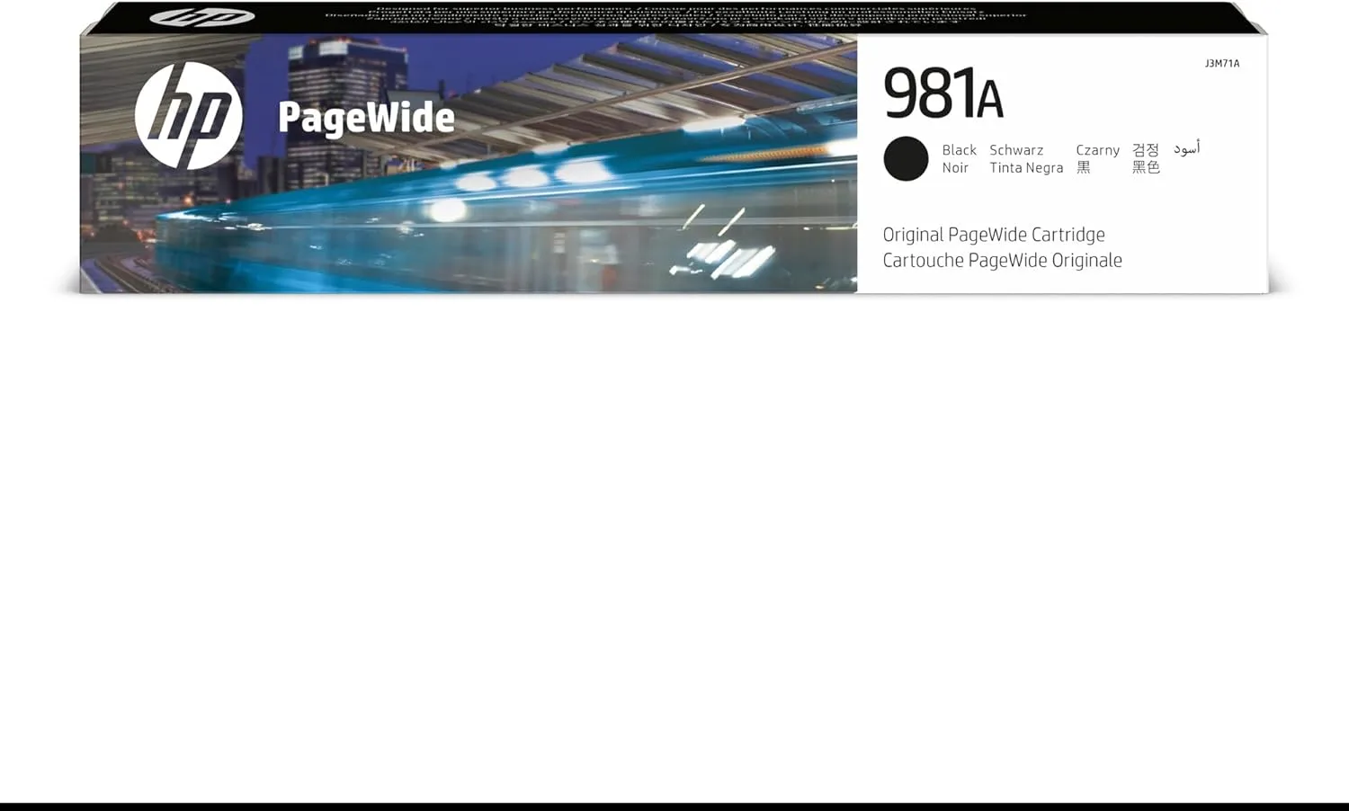 HP 981A PageWide Black Ink Cartridge (J3M71A) - 6000 Page Yield