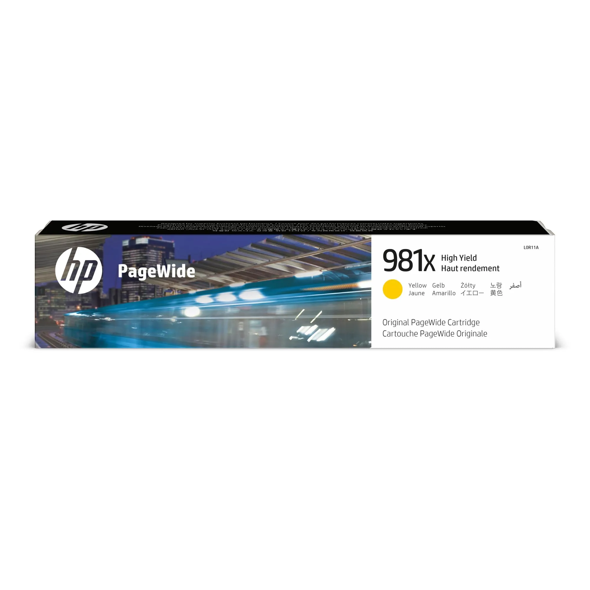 HP 981X PageWide High-Yield Yellow Ink Cartridge L0R11A