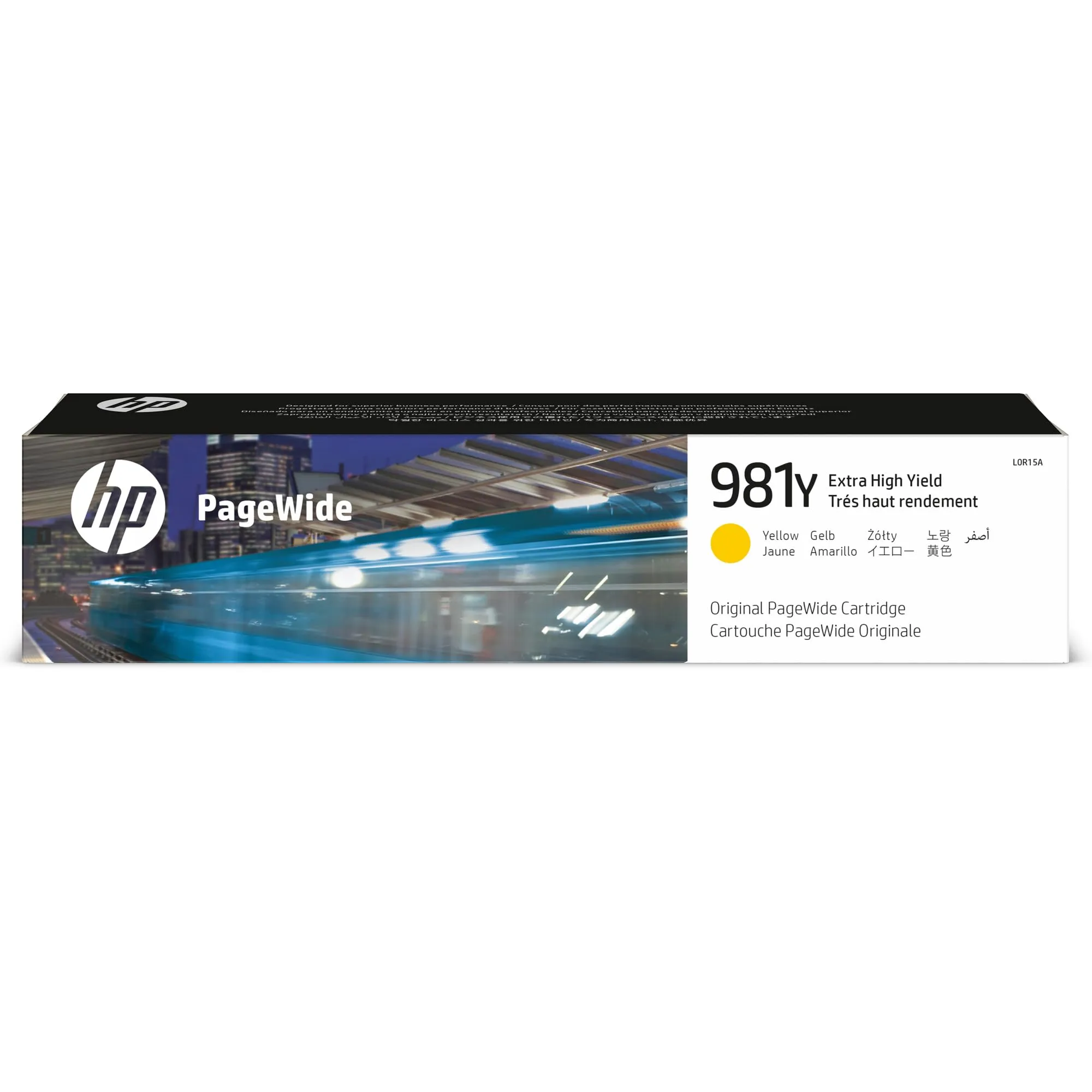 HP 981Y PageWide Extra High-Yield Yellow Ink Cartridge (L0R15A)