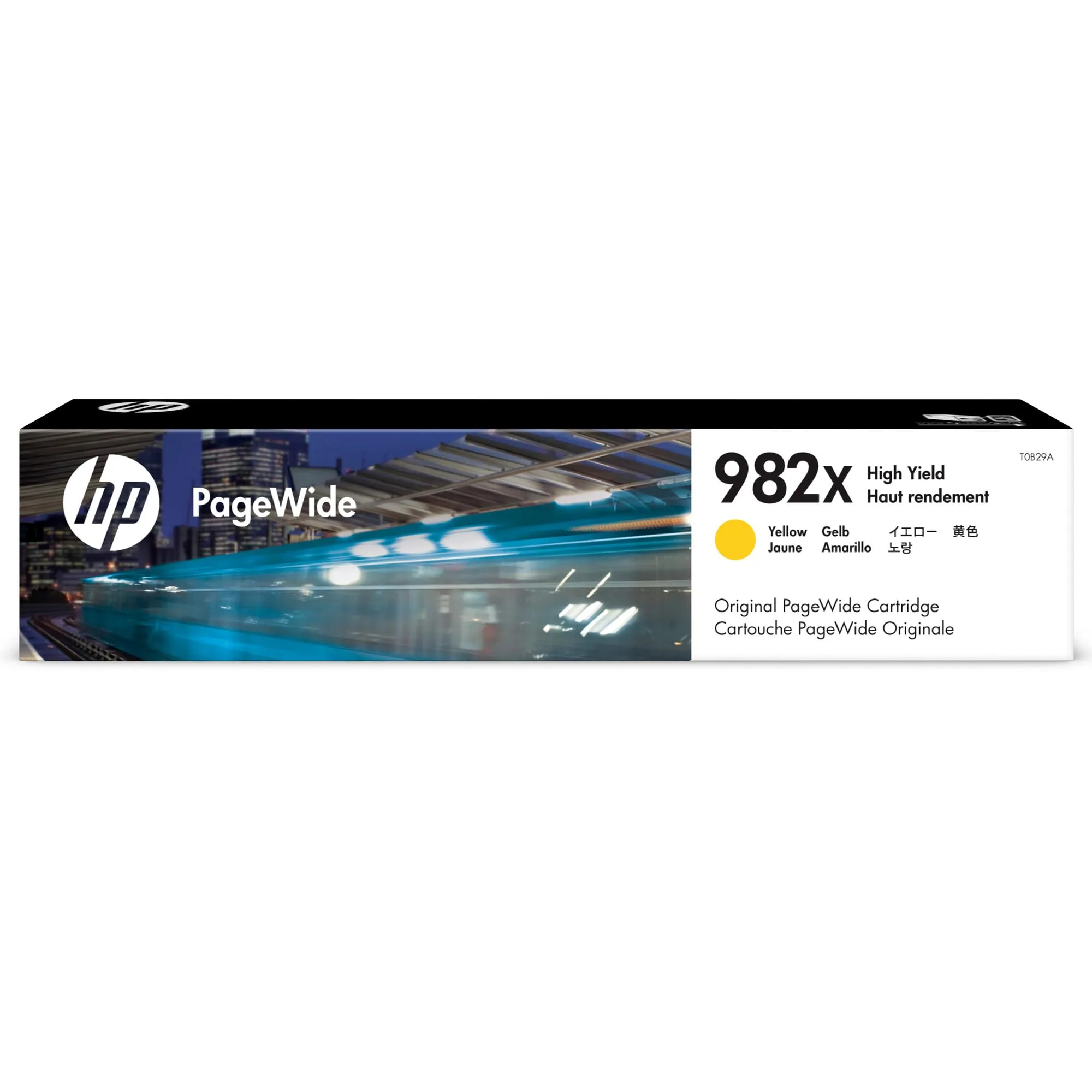 HP 982X High-Yield Yellow PageWide Cartridge (T0B29A)