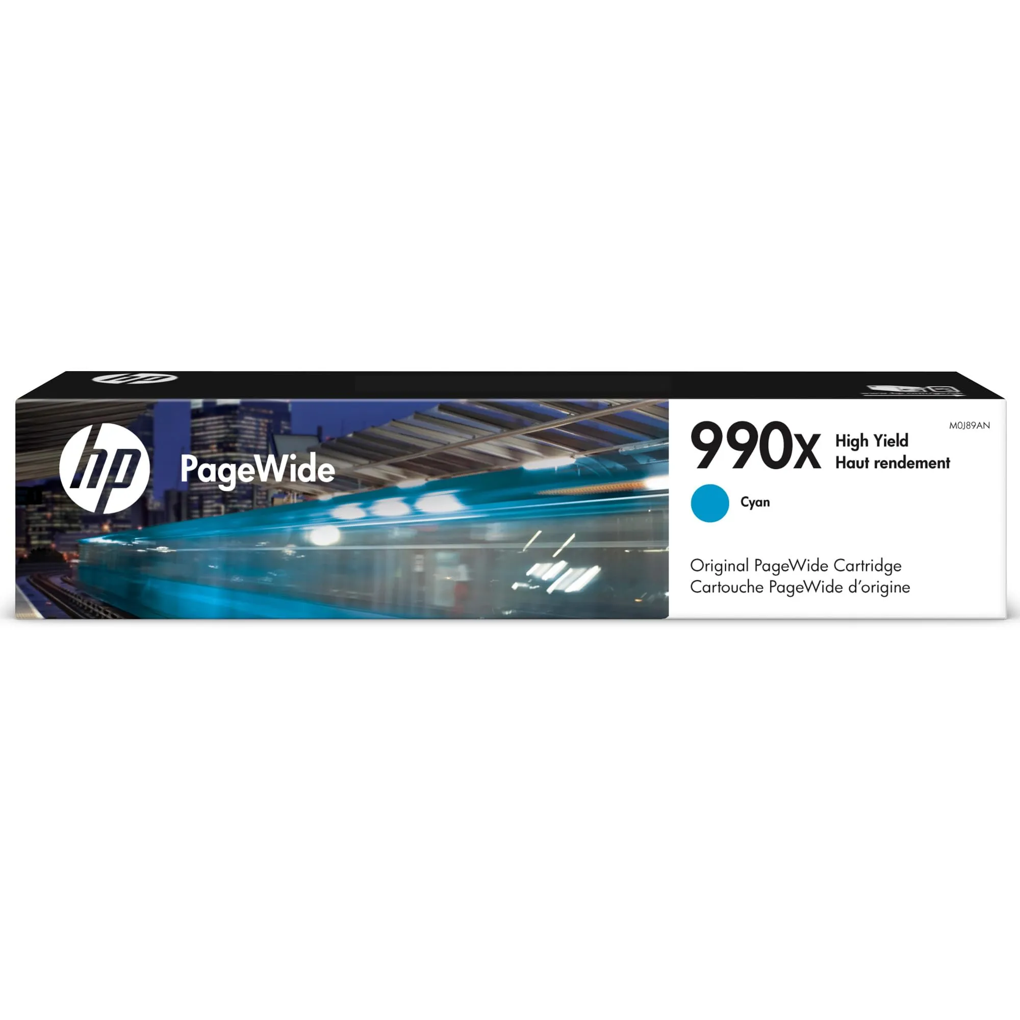 HP 990X PageWide High-Yield Cyan Cartridge M0J89AN