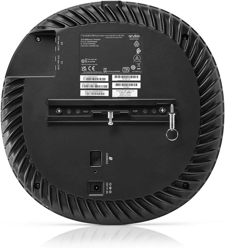 HP Aruba AP-655 Tri Band 802.11ax 7.80 Gbit/s Wireless Access Point