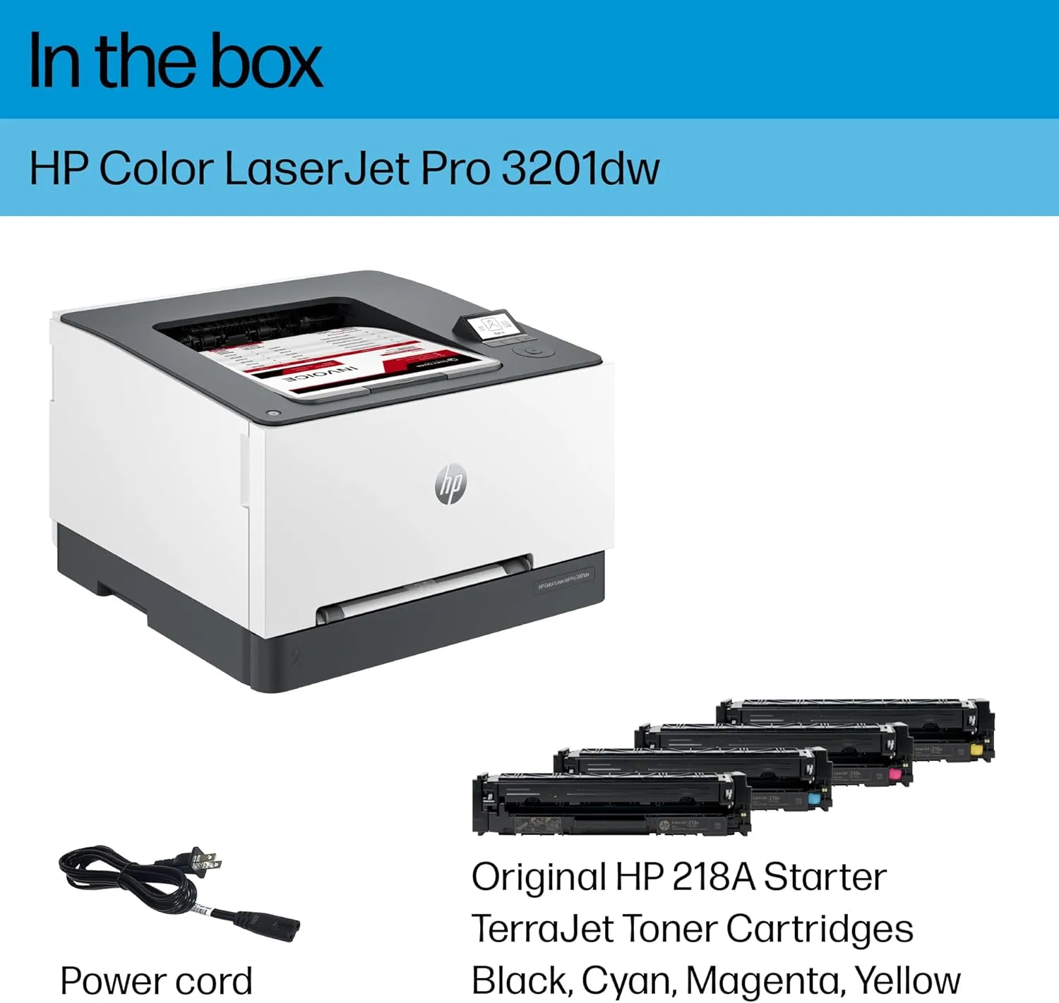 HP Color LaserJet Pro 3201dw Wireless Color Laser Printer