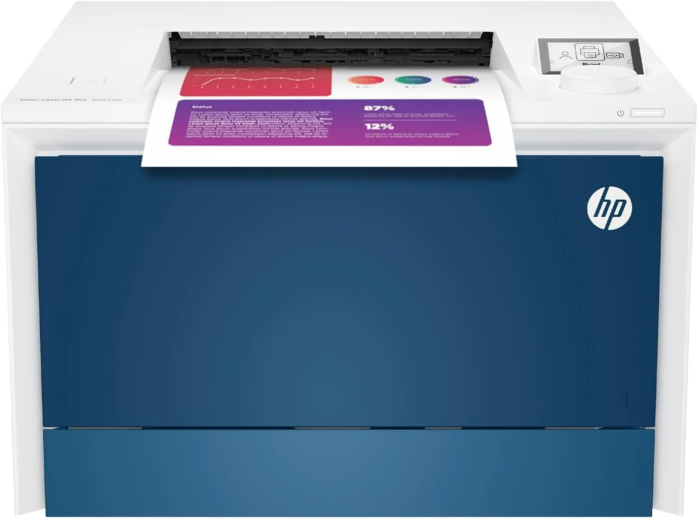 HP Color LaserJet Pro 4201dw Wireless Color Laser Printer, Best-for-Office (4RA86F) New version