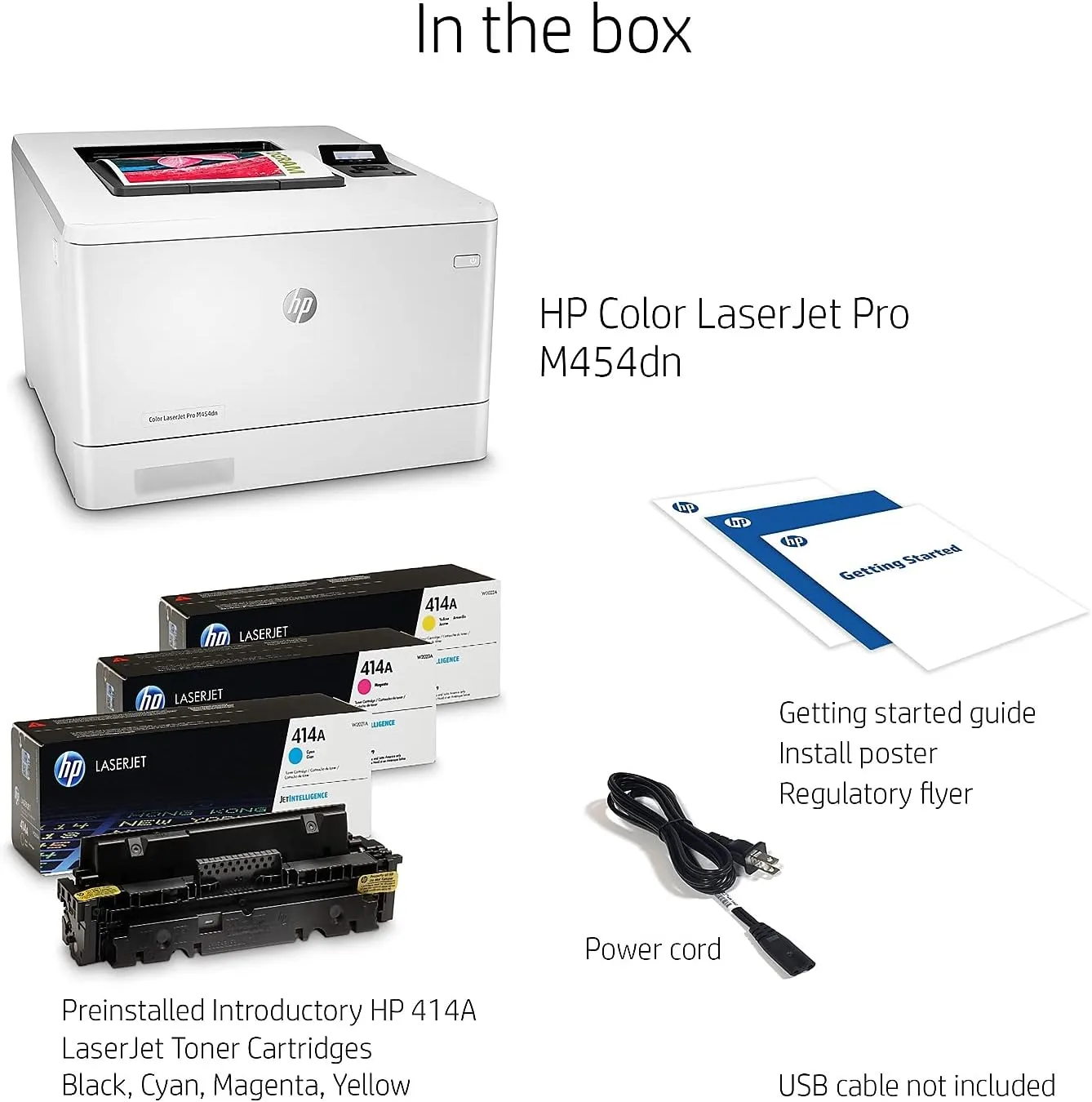 HP Color LaserJet Pro Color Laser Printer, Ethernet & Duplex