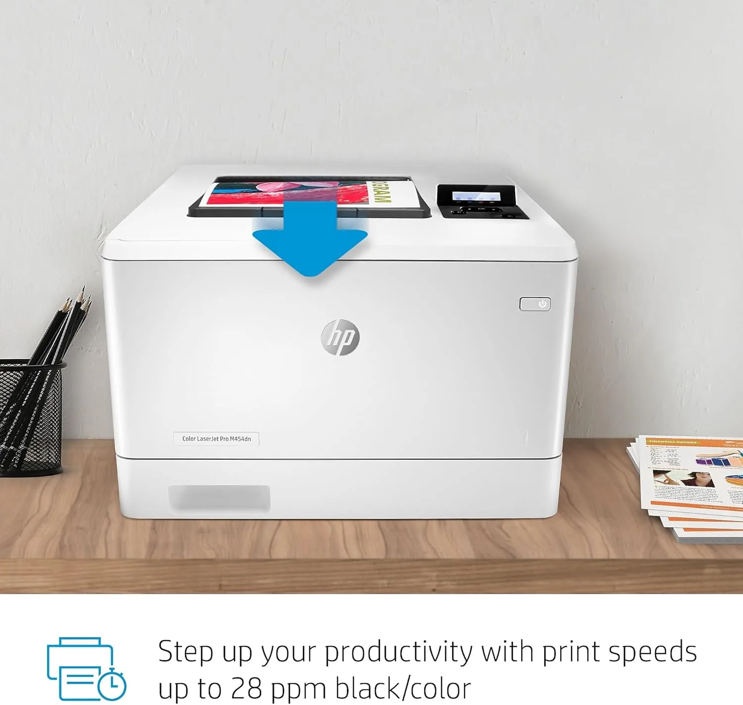 HP Color LaserJet Pro Color Laser Printer, Ethernet & Duplex