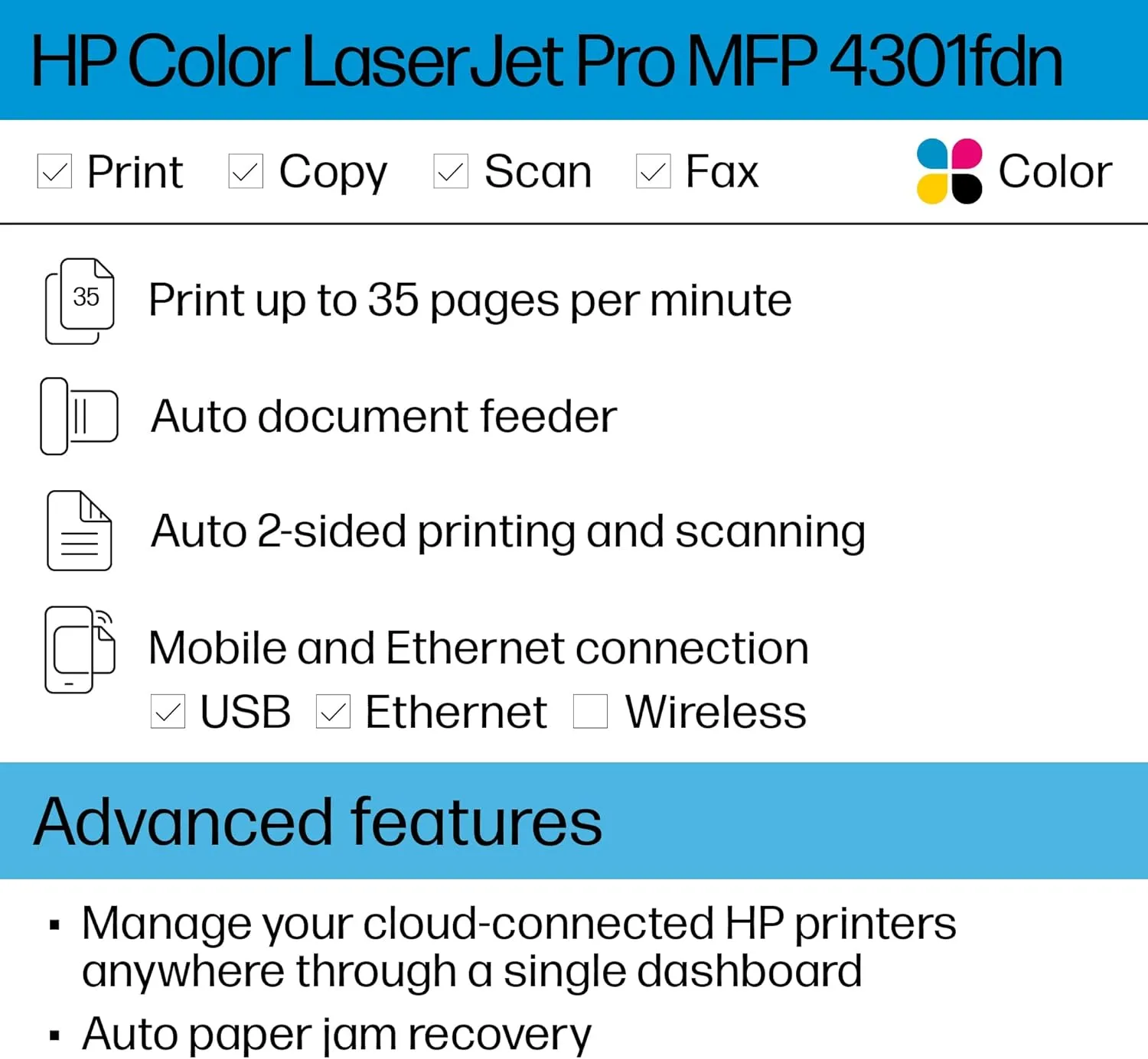HP Color LaserJet Pro Multifunction Printer