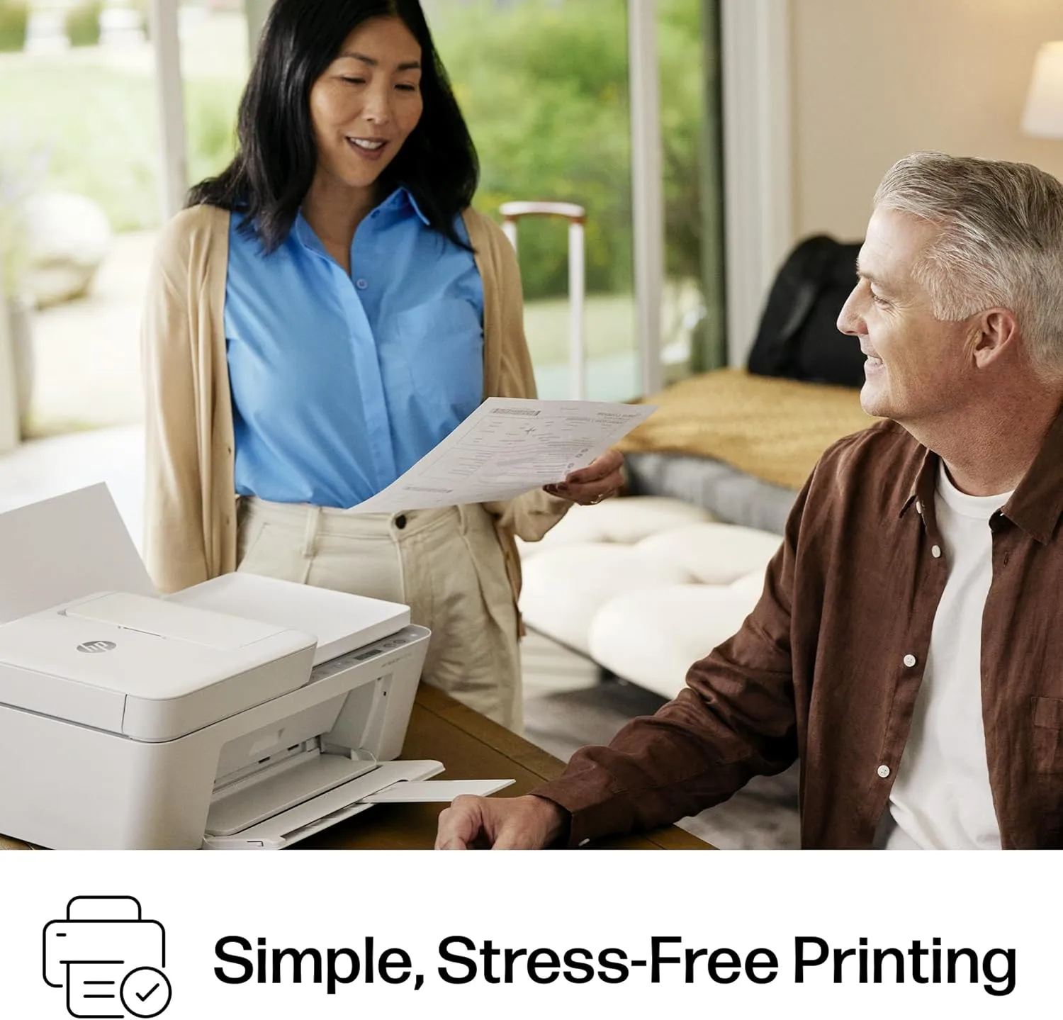HP DeskJet 4255e Wireless All-in-One Color Inkjet Printer, Scanner, Copier, Best-for-Home (588S6A)