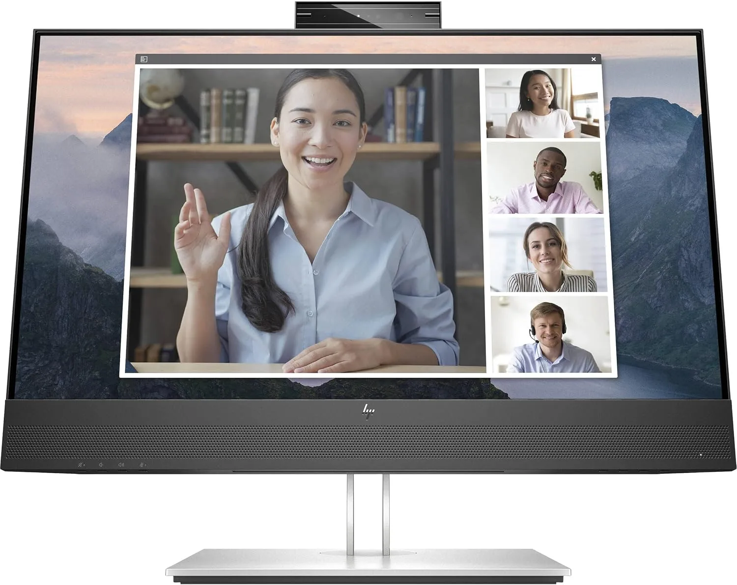 HP E24mv G4 23.8" Full HD LCD Monitor 16:9 IPS, Anti Reflective, 1920 x 1080, HDMI - VGA - DisplayPort, USB Hub, Webcam